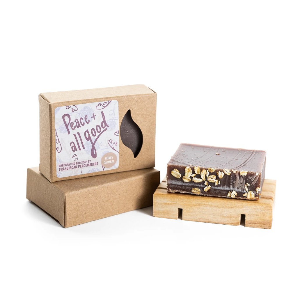 Peace & All Good Bar Soap & Soap Dish Gift Set - Multiple Scents