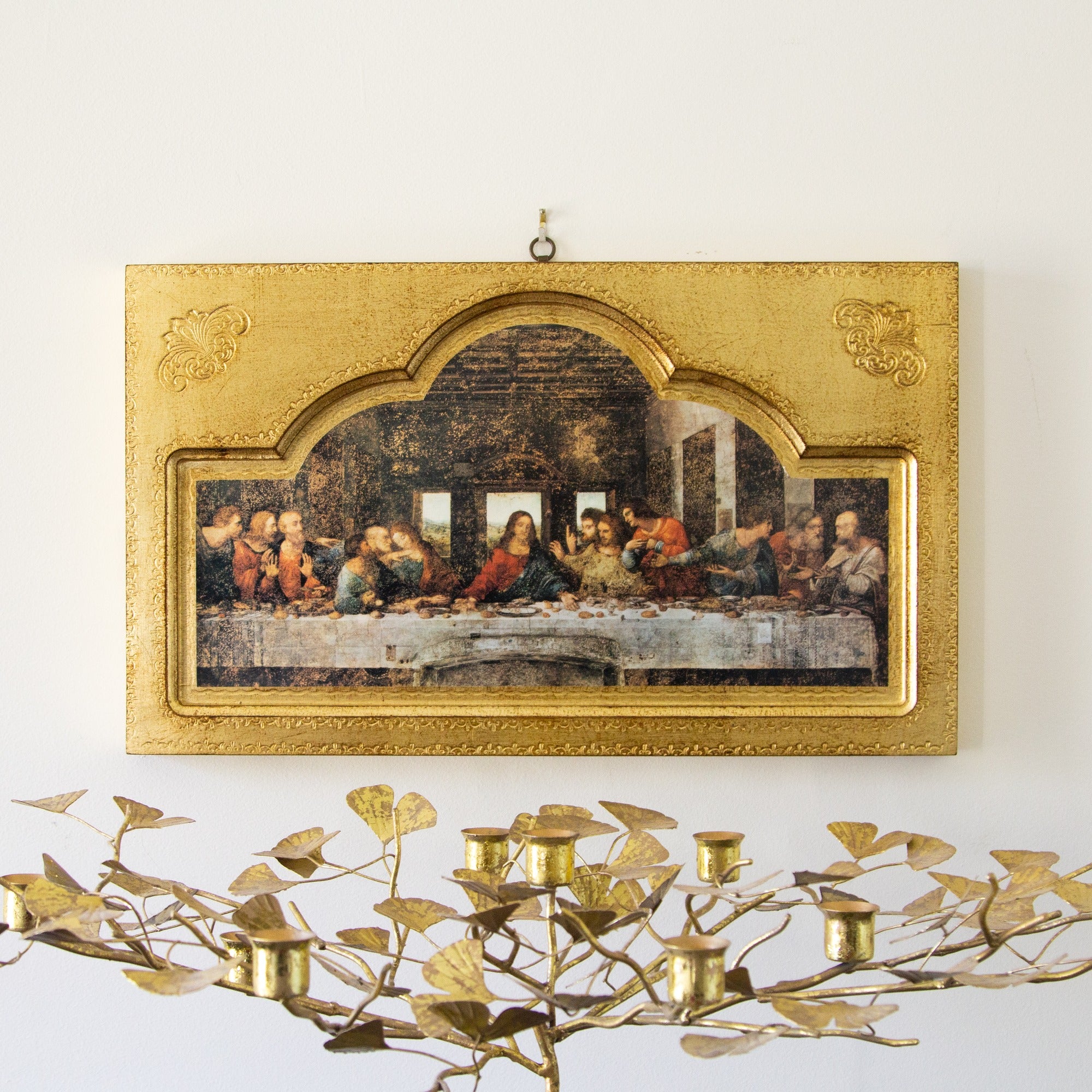Last Supper Italian Plaque
