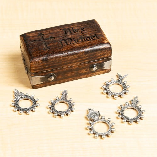 Personalized Finger Rosary Box Set