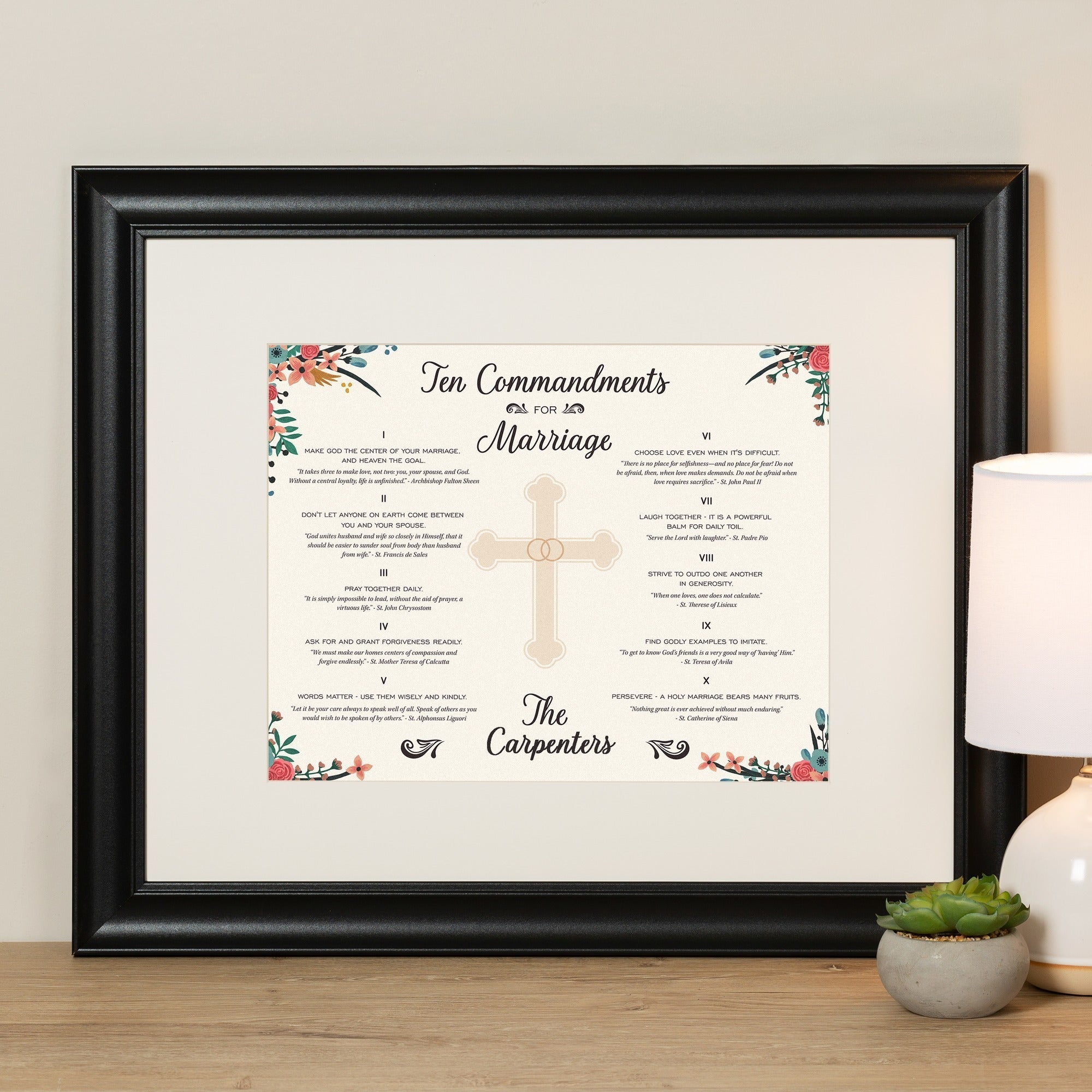 Saintly Commandments for Marriage