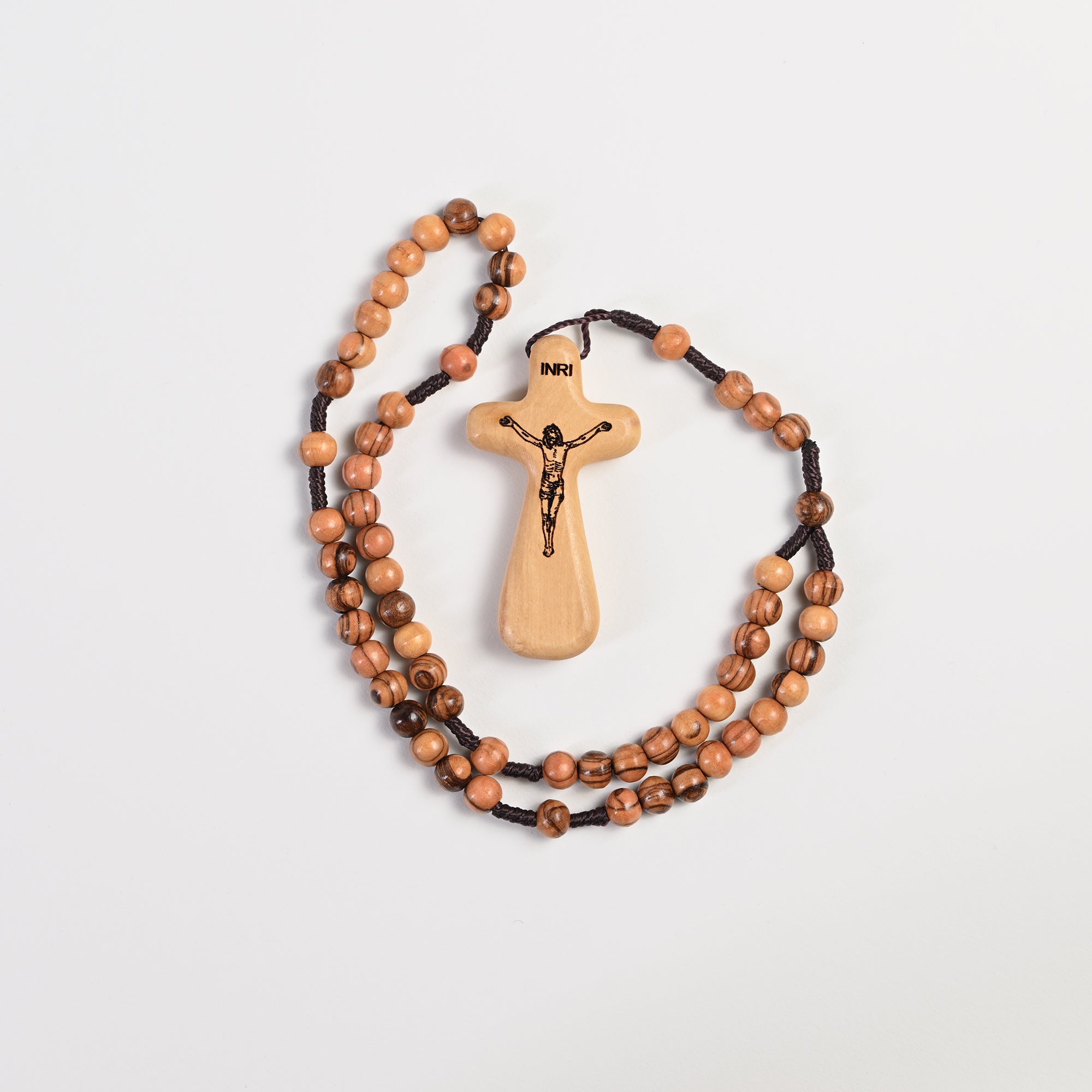 Olive Wood Rosary with Comfort Crucifix