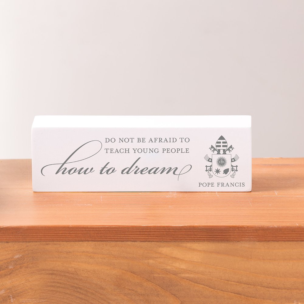 Pope Francis Teach Young People Quote Block