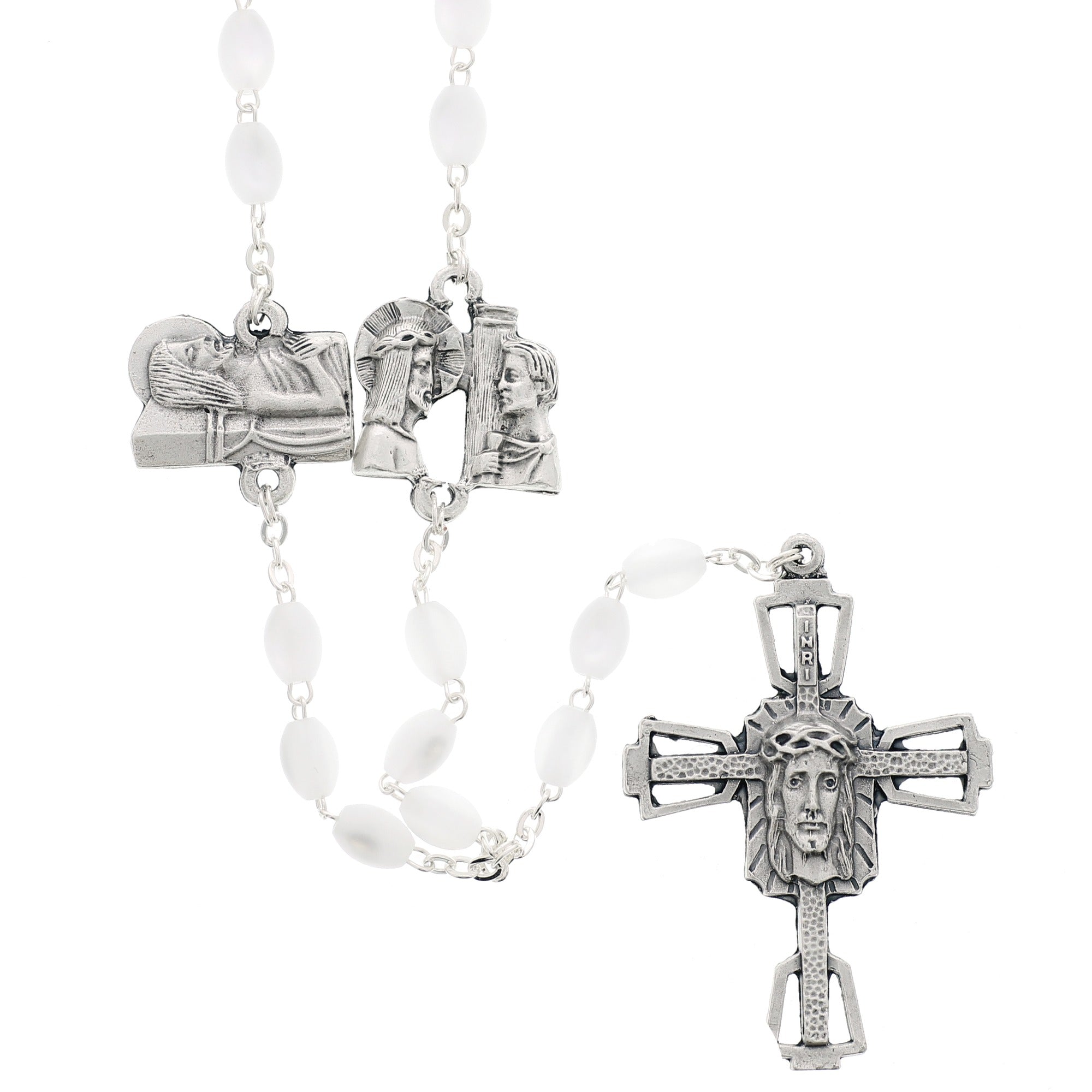 Mother of Pearl Way of the Cross Rosary