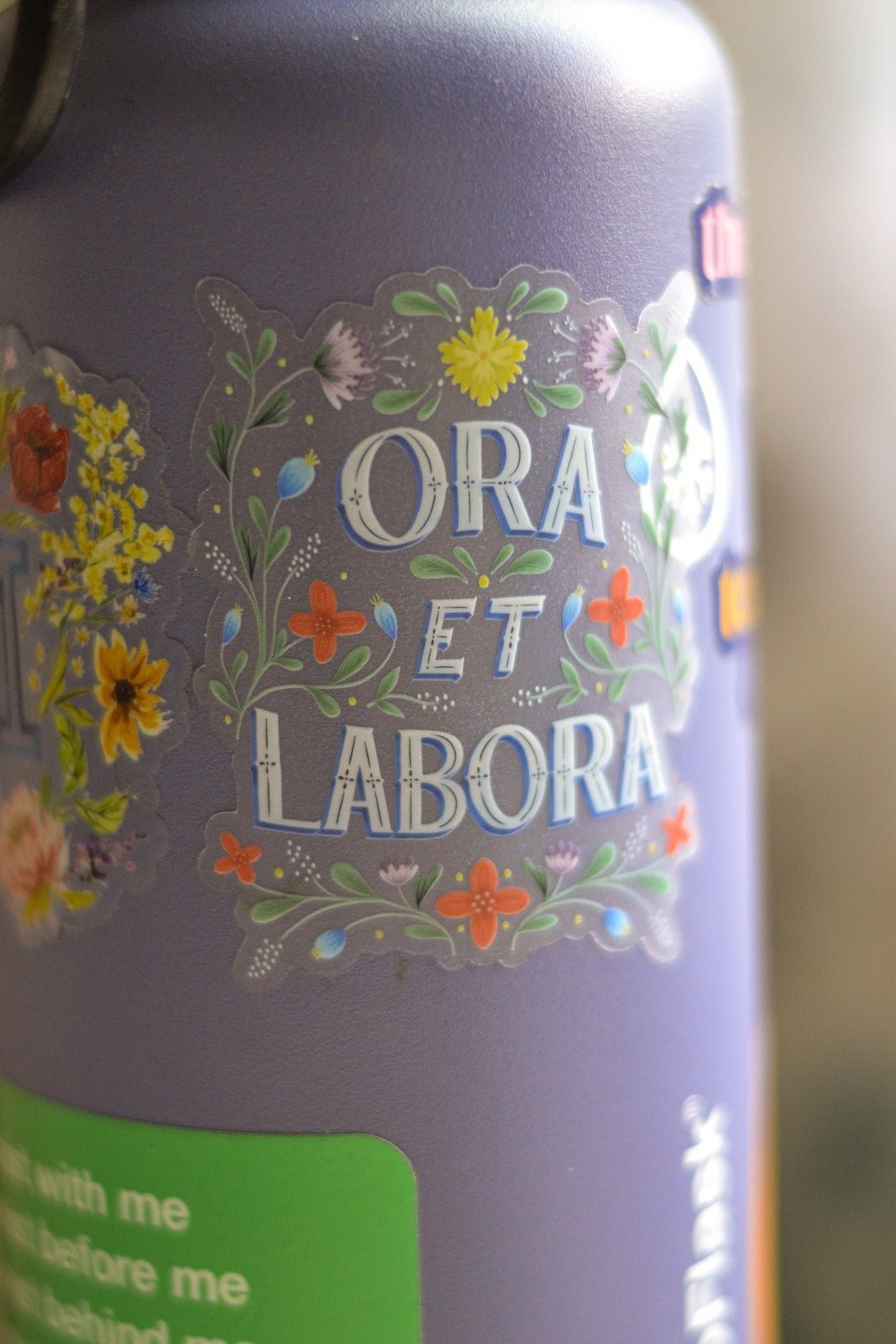 Ora Et Labora Vinyl Sticker