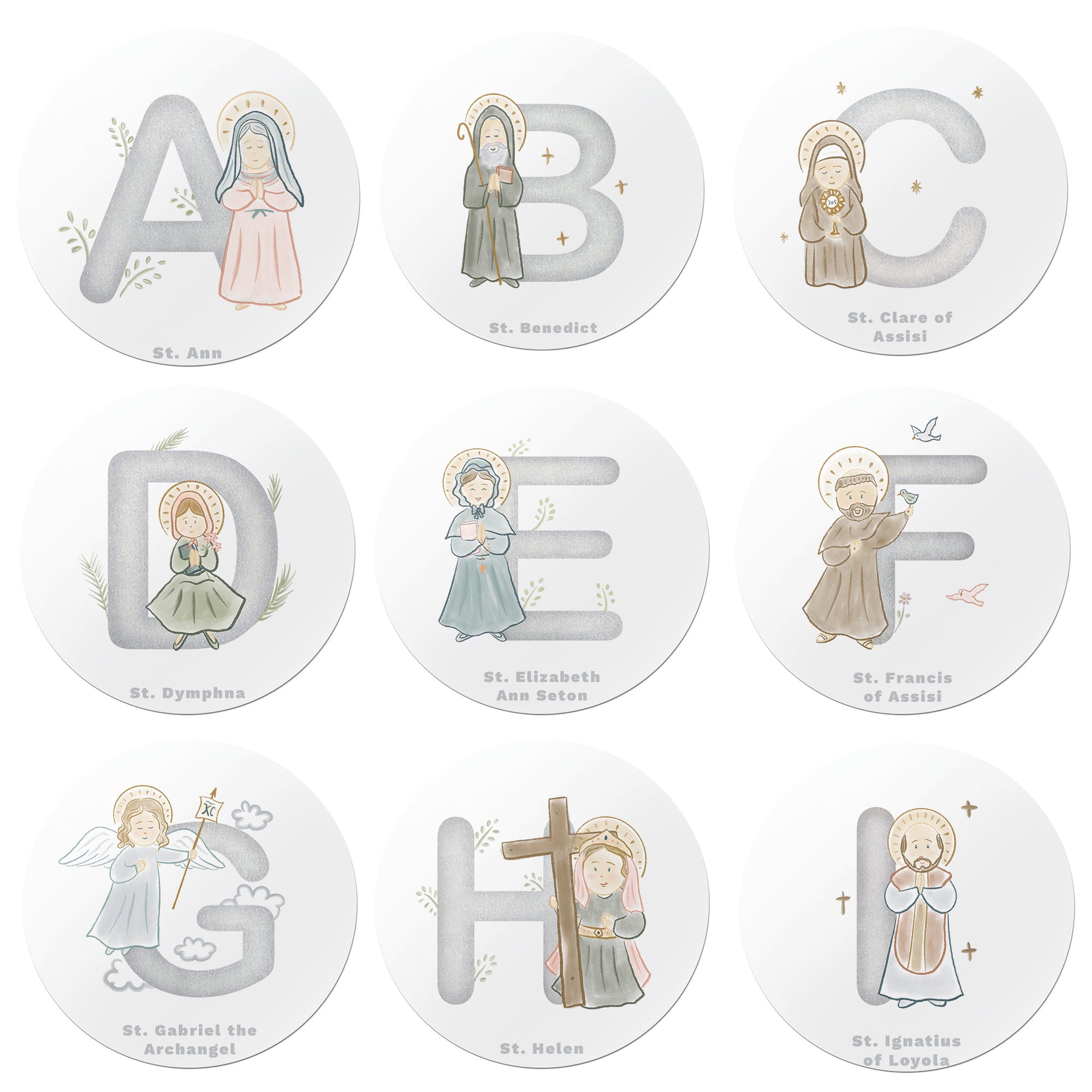 Saints Alphabet Magnet Set