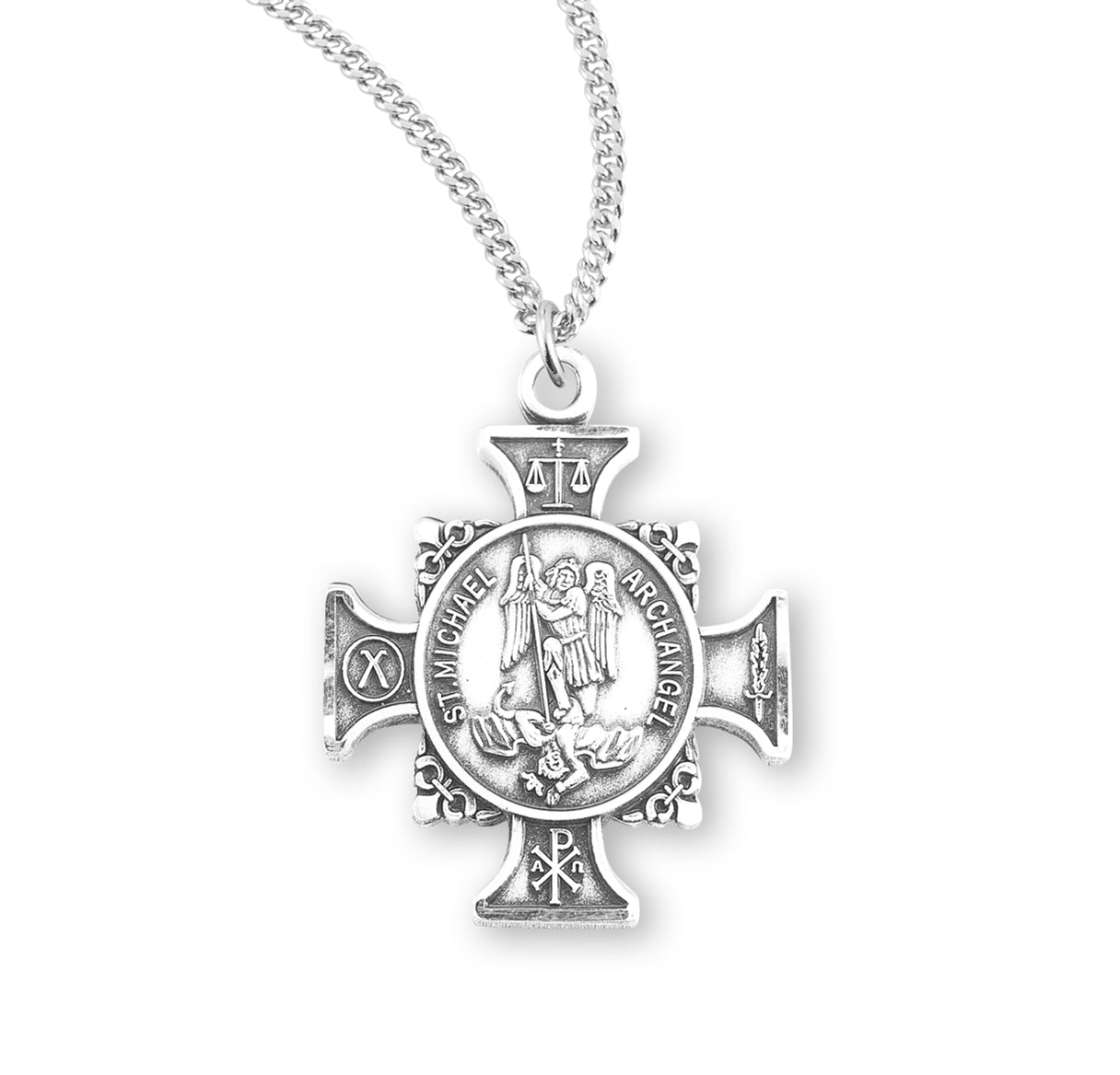 Michael Sterling Silver Maltese Cross Necklace The Catholic