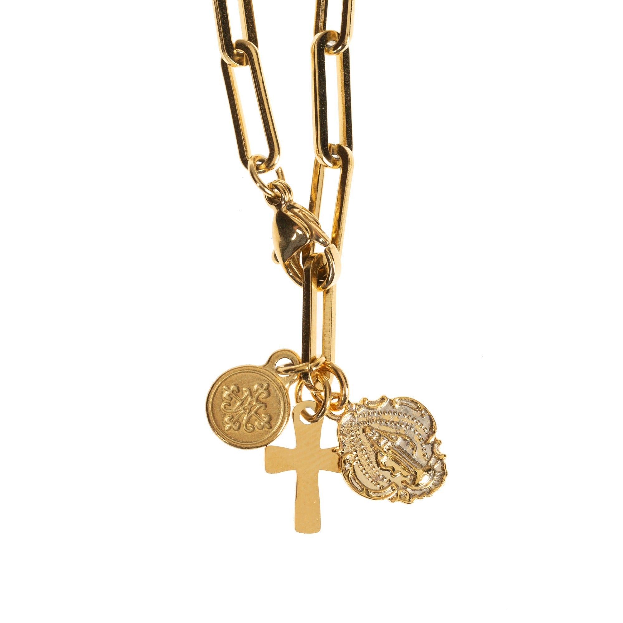 Stainless Steel Gold Consecration Necklace