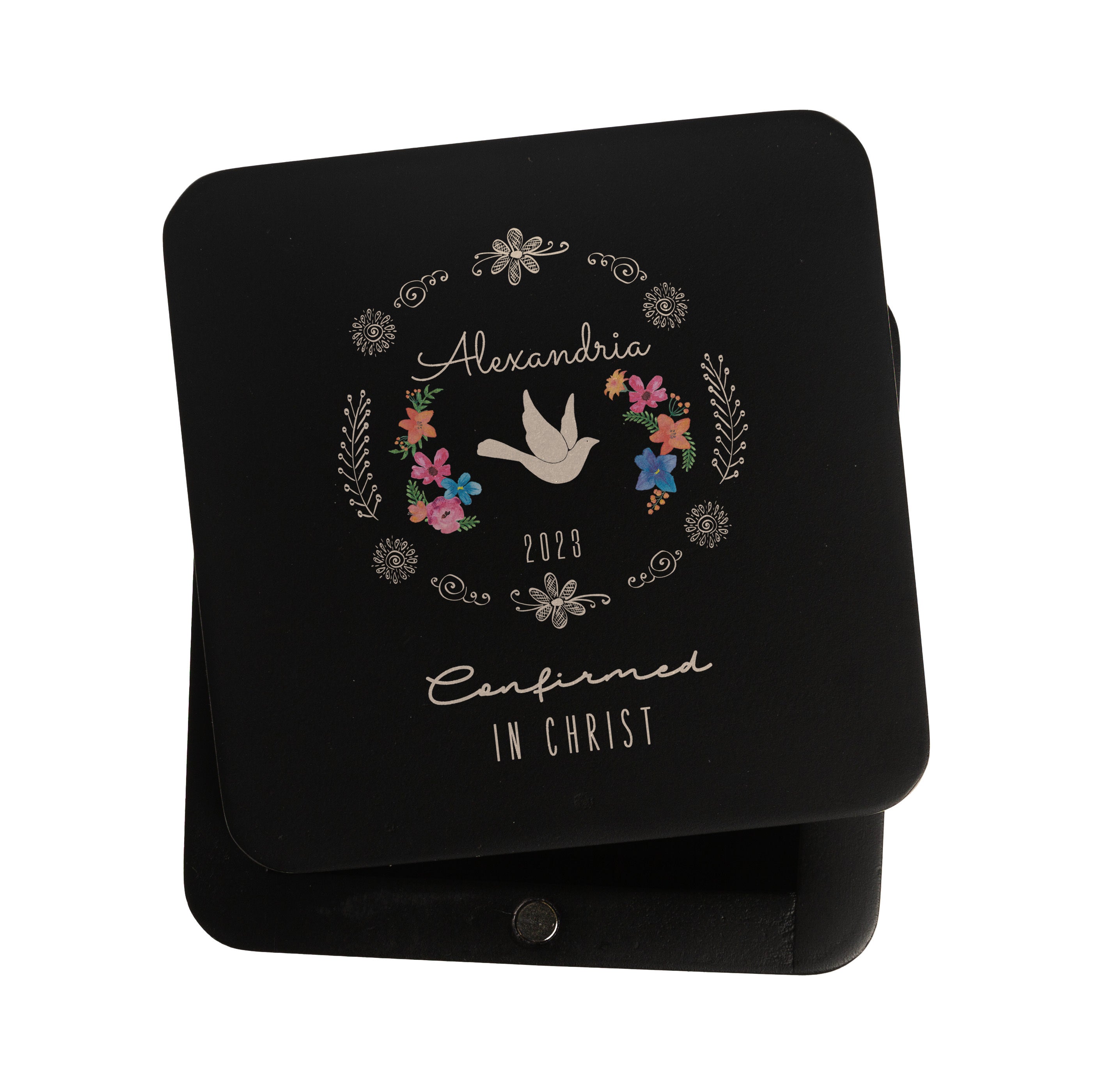 Personalized Boho Confirmation Keepsake Box