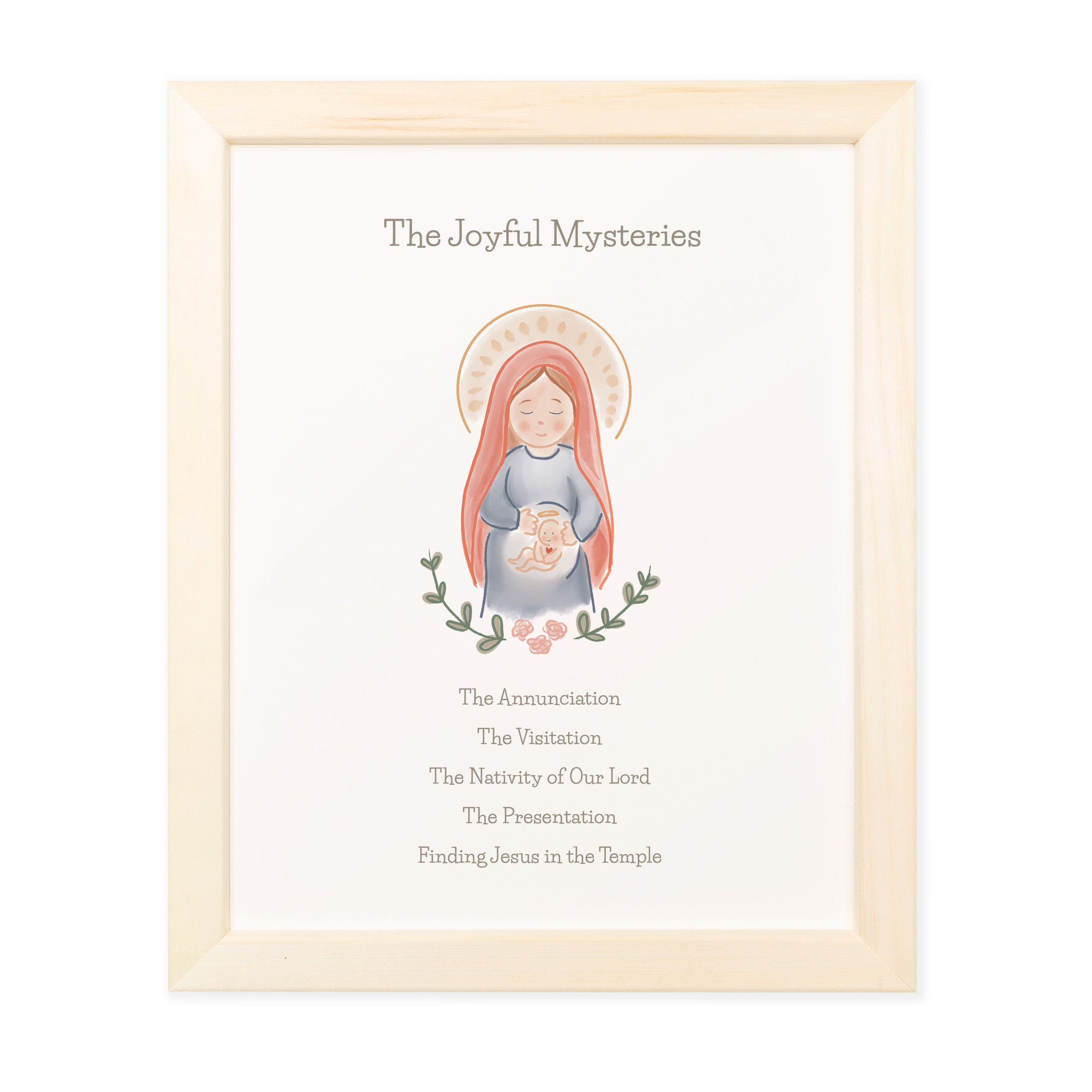 Joyful Mysteries for Kids Framed Print