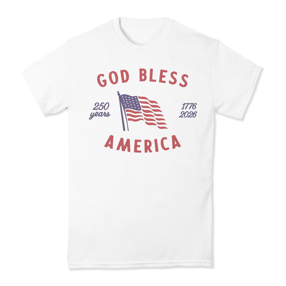 God Bless America 250th Commemorative Old Glory T-Shirt
