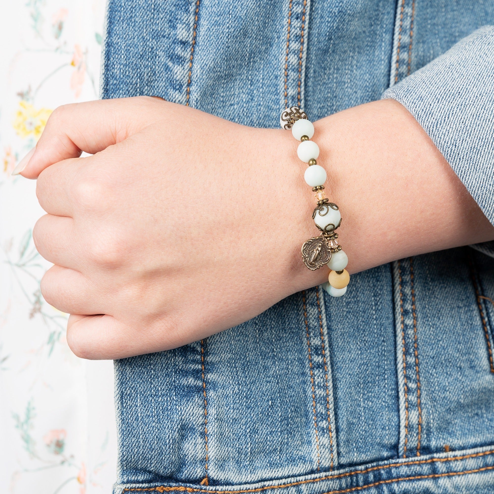 Amazonite Rosary Bracelet