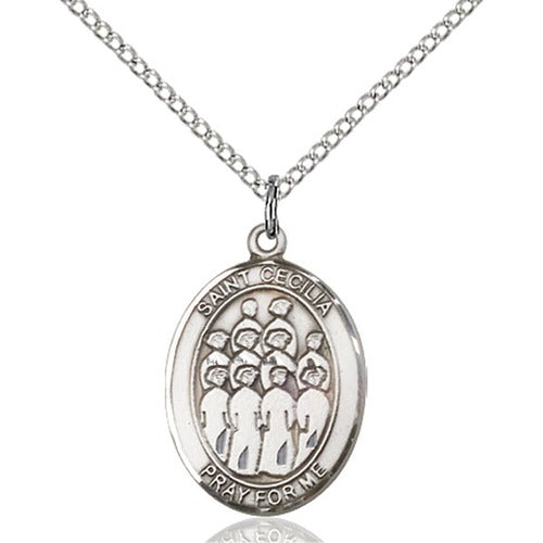 Sterling Silver St. Cecilia / Choir Pendant | The Catholic Company®