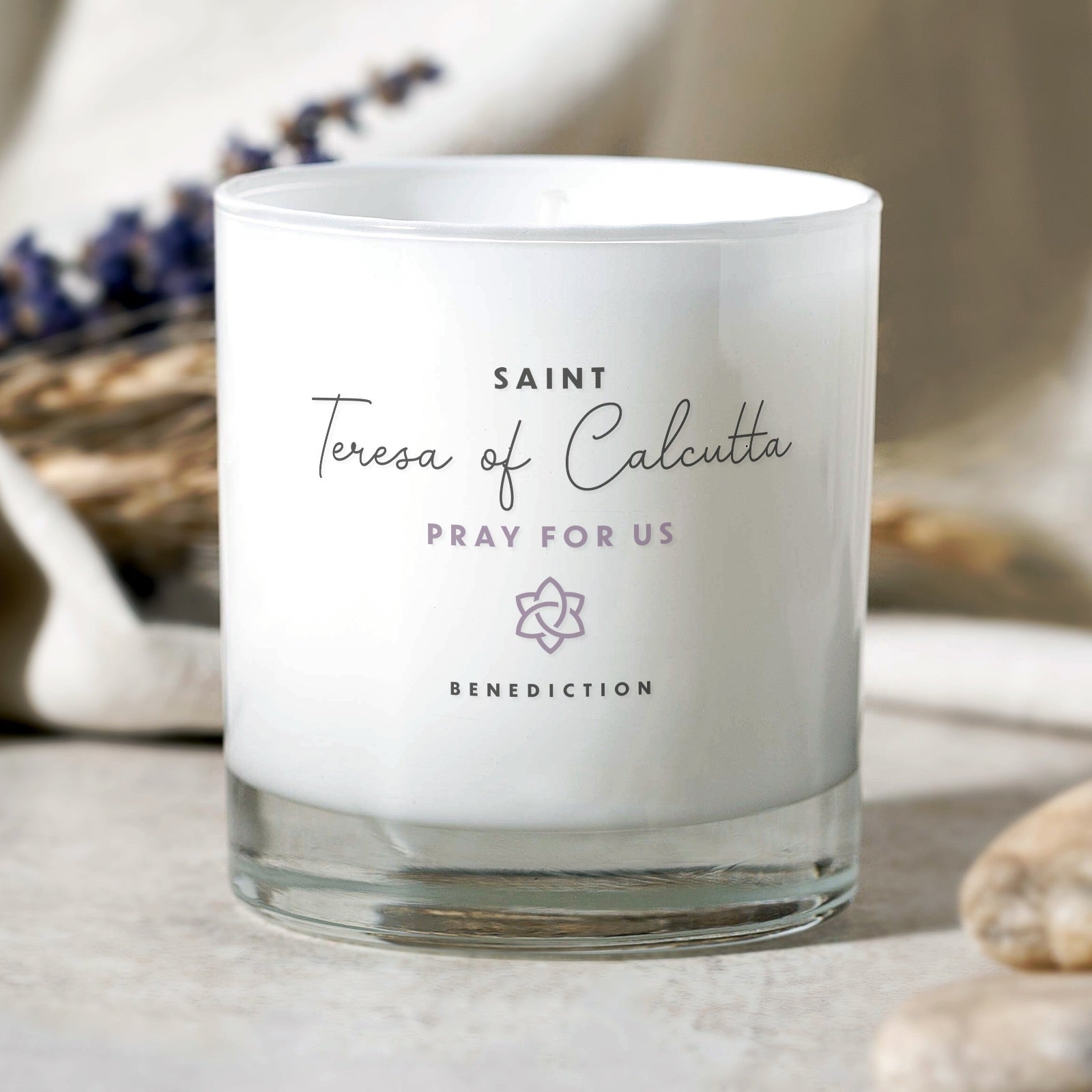 St. Theresa of Calcutta White Candle