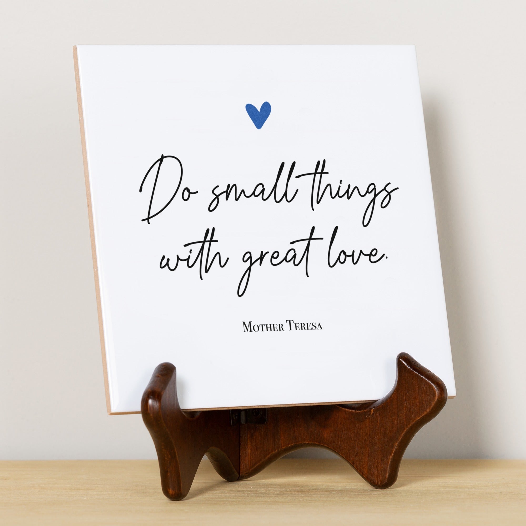 Mother Teresa "Small Things" Quote Tile