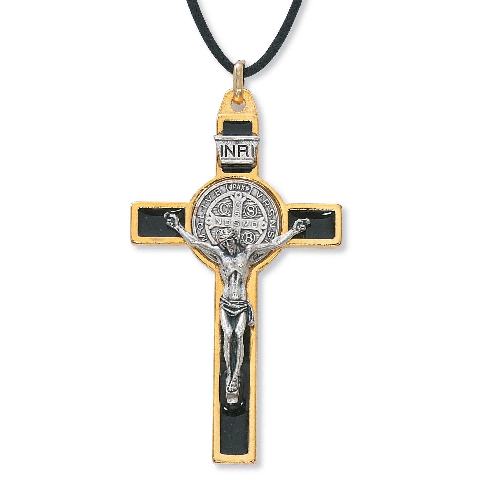 Gold St. Benedict Crucifix - 3 inch