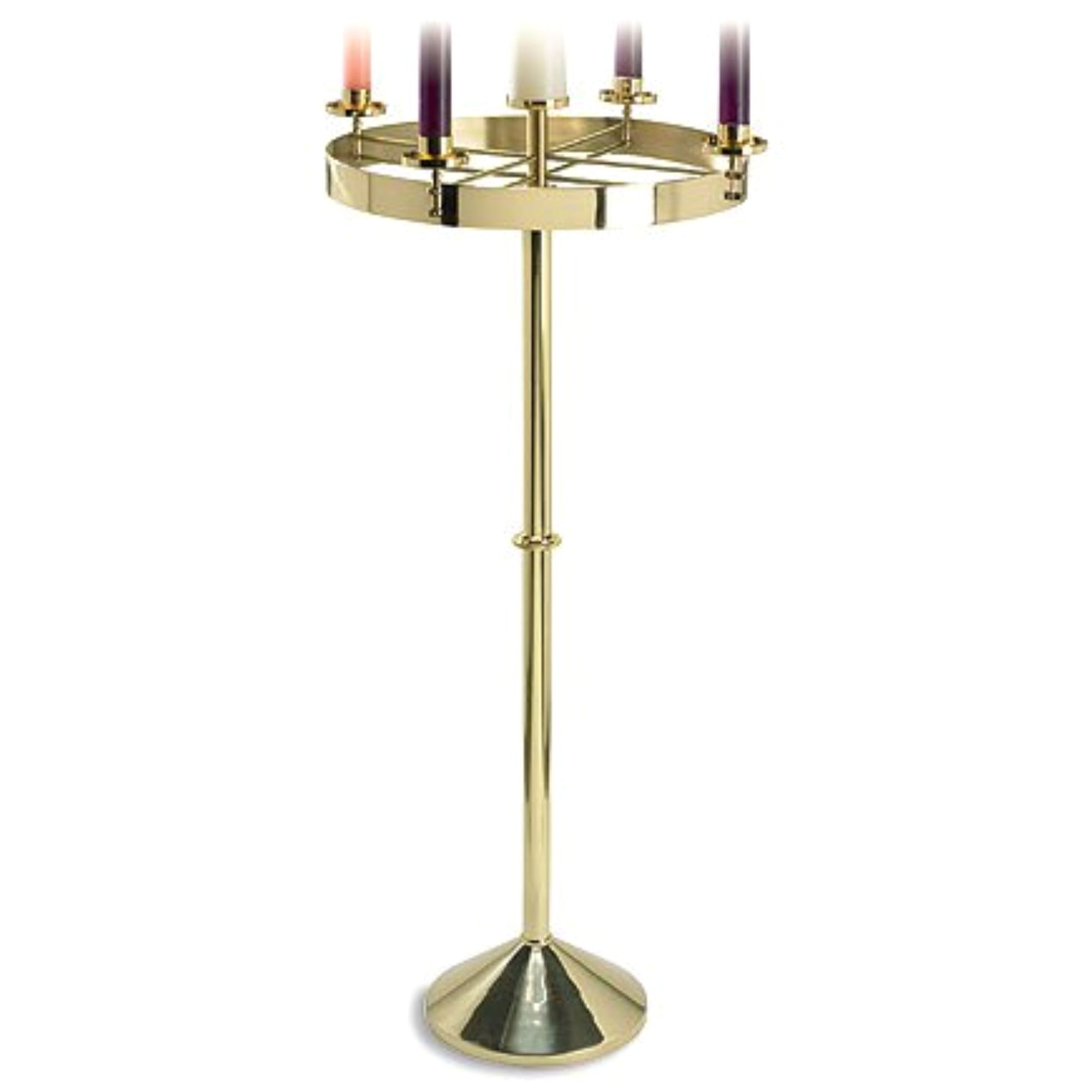 Church Standing Brass Advent Wreath