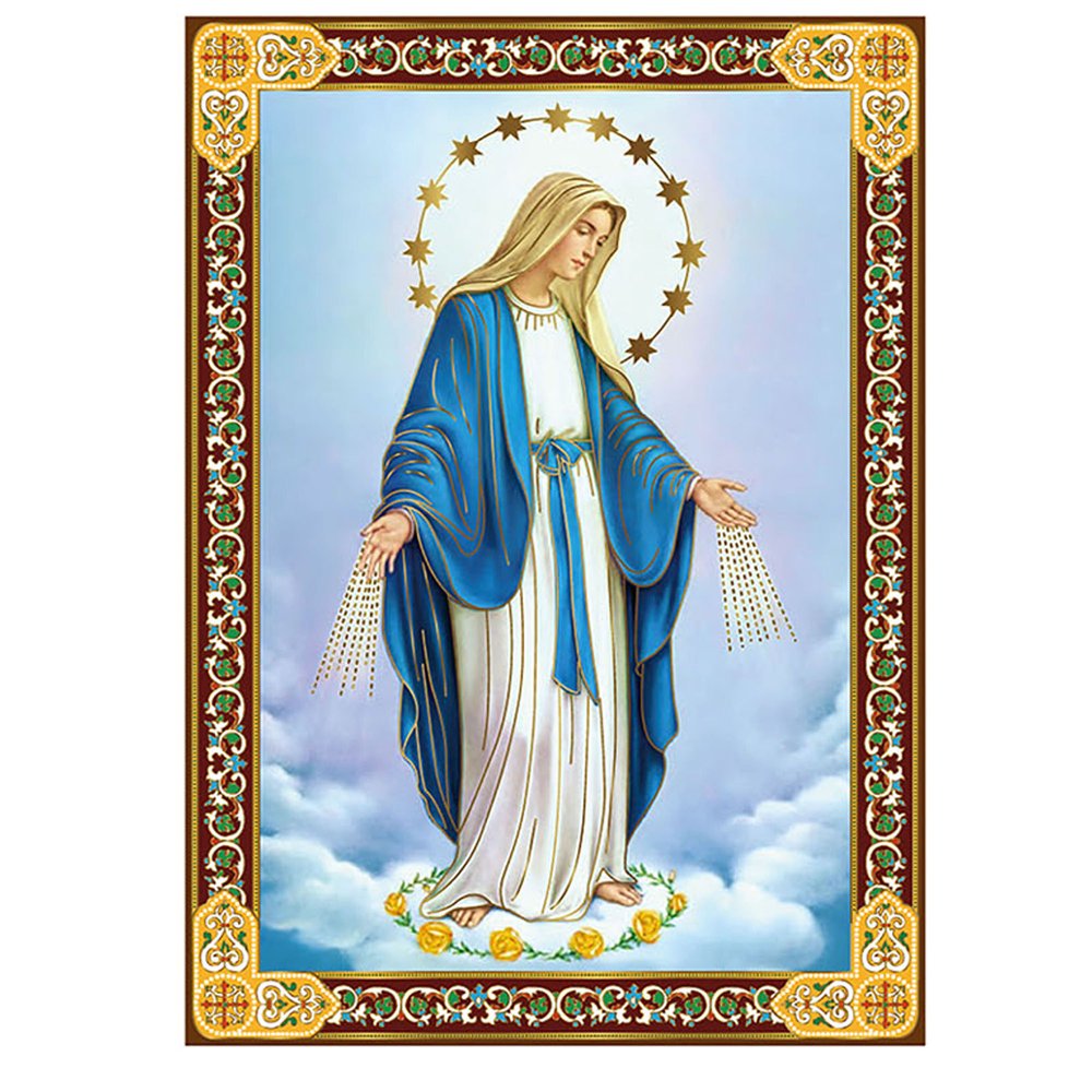 Our Lady of Grace Gold Foil Plaque - 7.5"