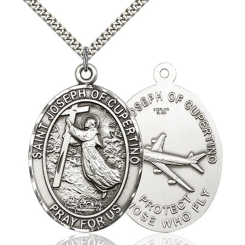 Sterling Silver St. Joseph of Cupertino Pendant - 2508925