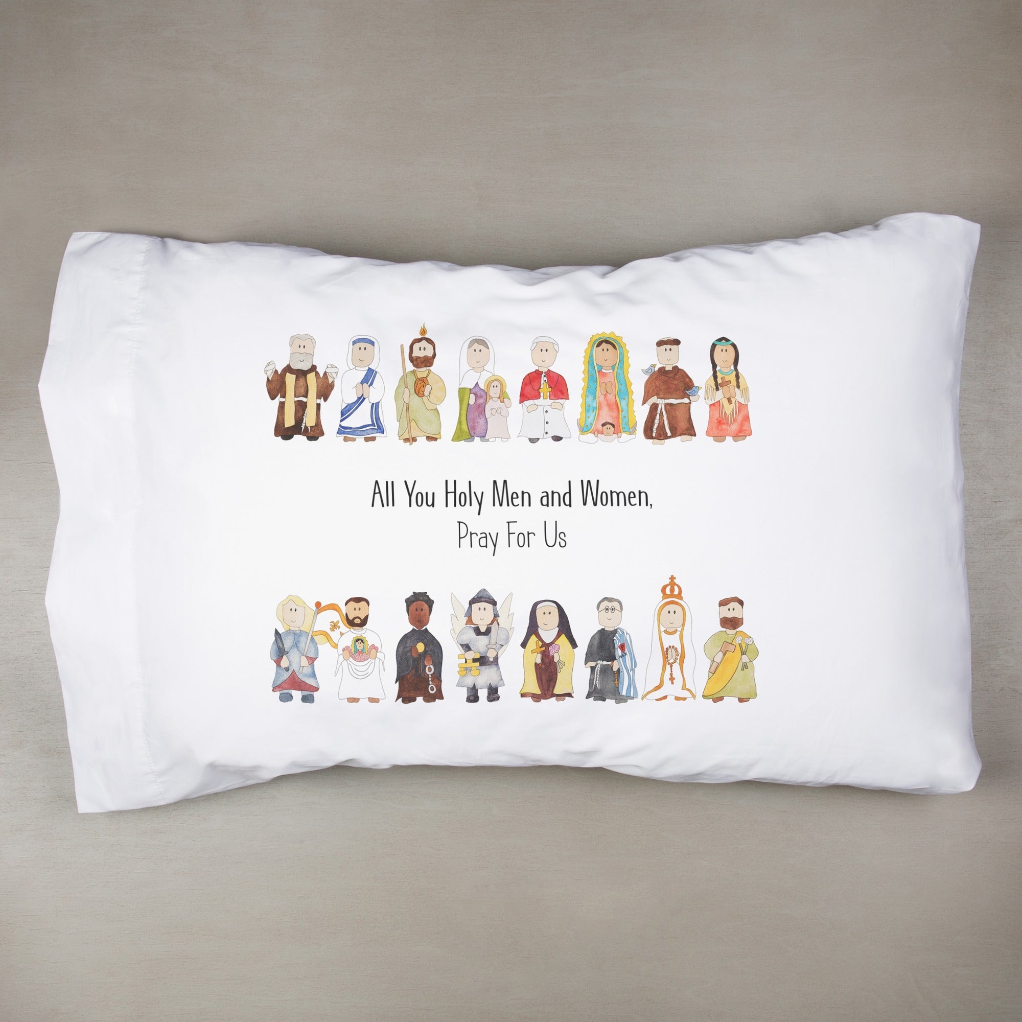 Junior Saints Litany of Saints Pillowcase