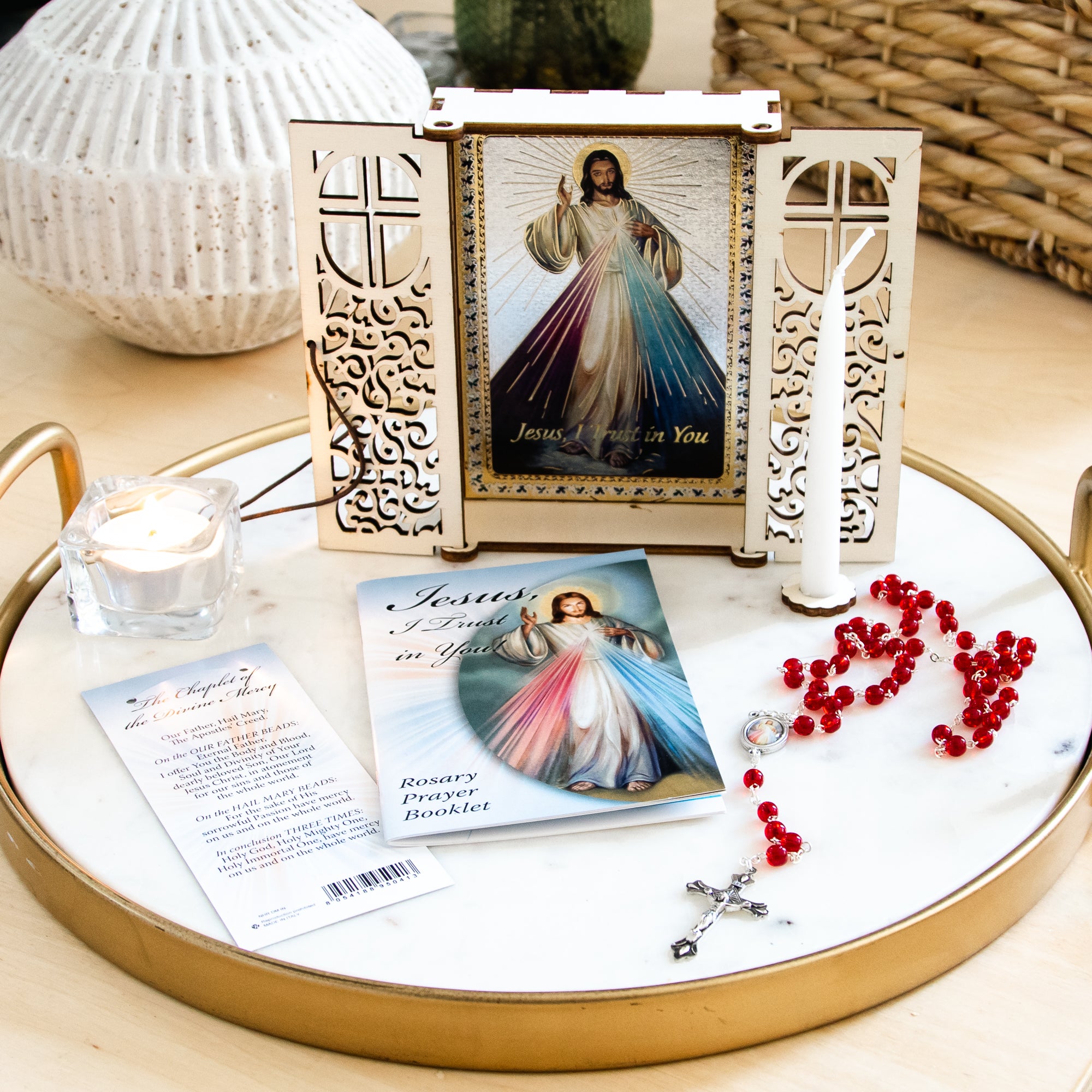 Mini Table Shrine - Divine Mercy