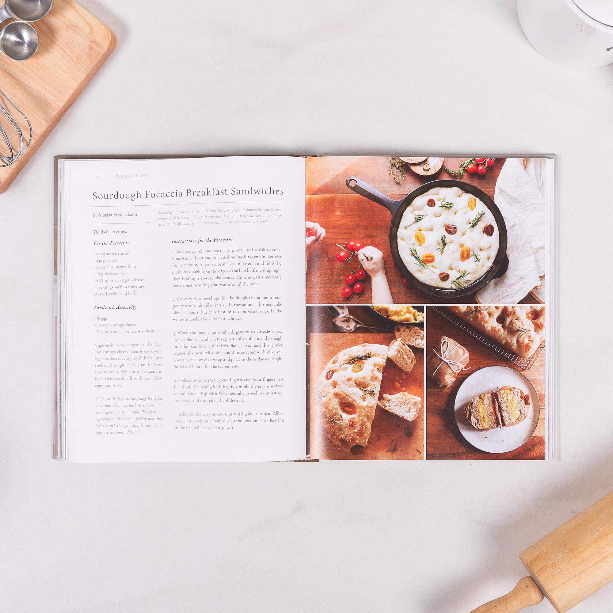 Feast, Faith, Flourish Book and Cutting Board Gift Set