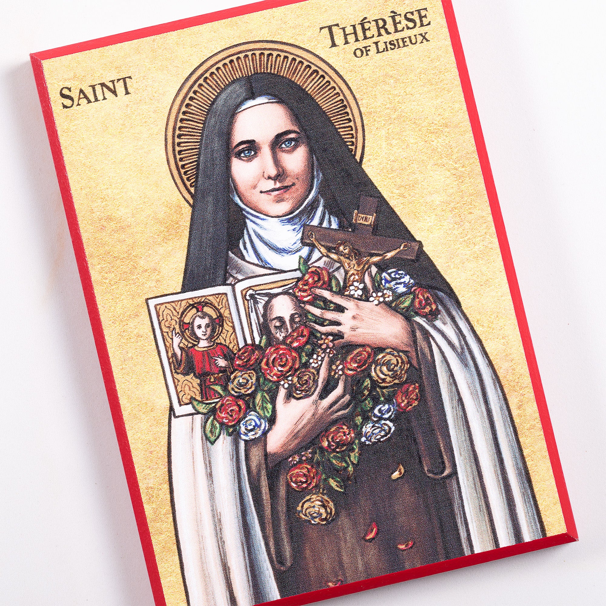 St. Therese of Lisieux Modern Icon Plaque - 5" x 7"