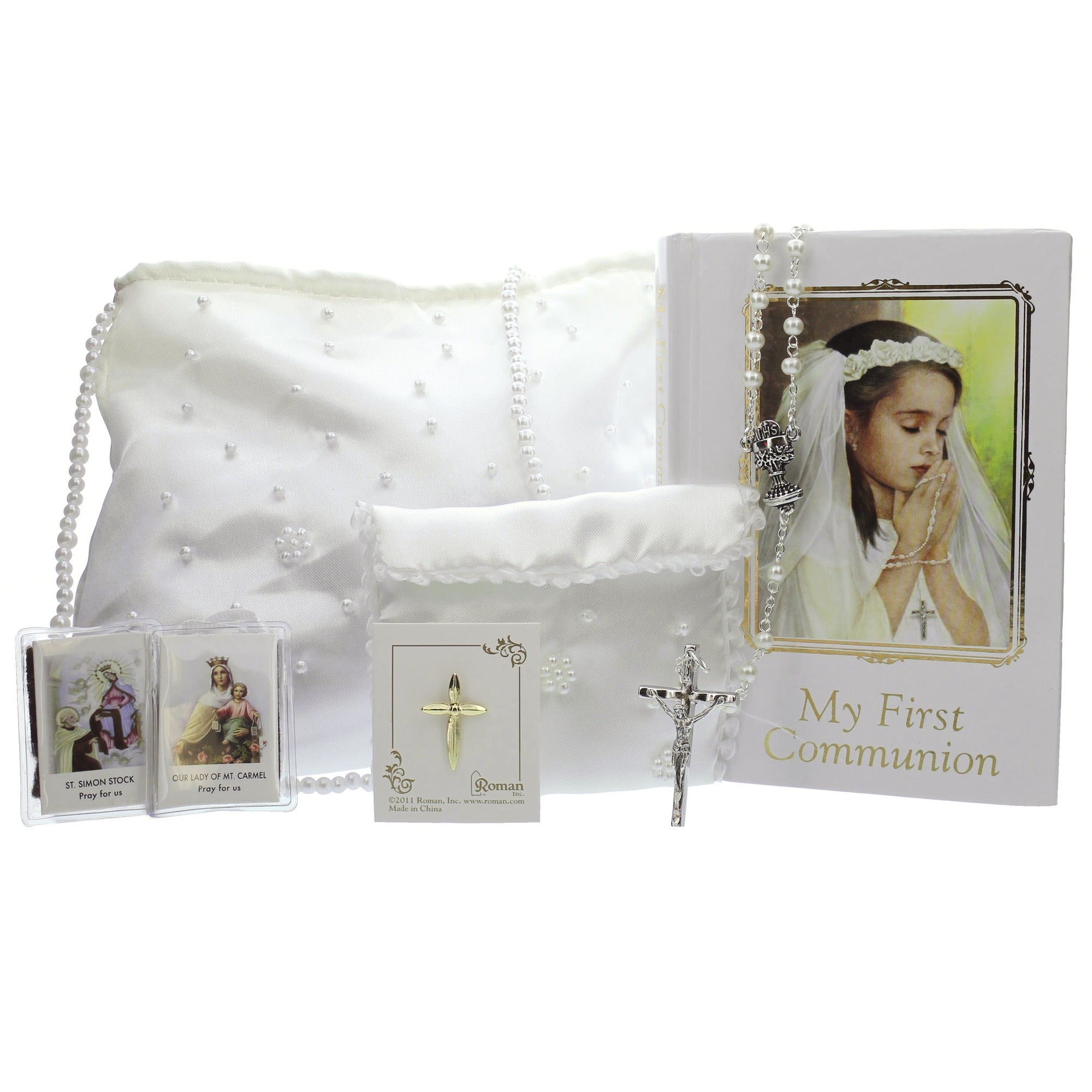Joseph's Studio First Communion Purse Set w/Rosary & Accessories