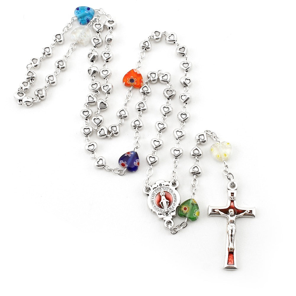 Murano Heart Rosary