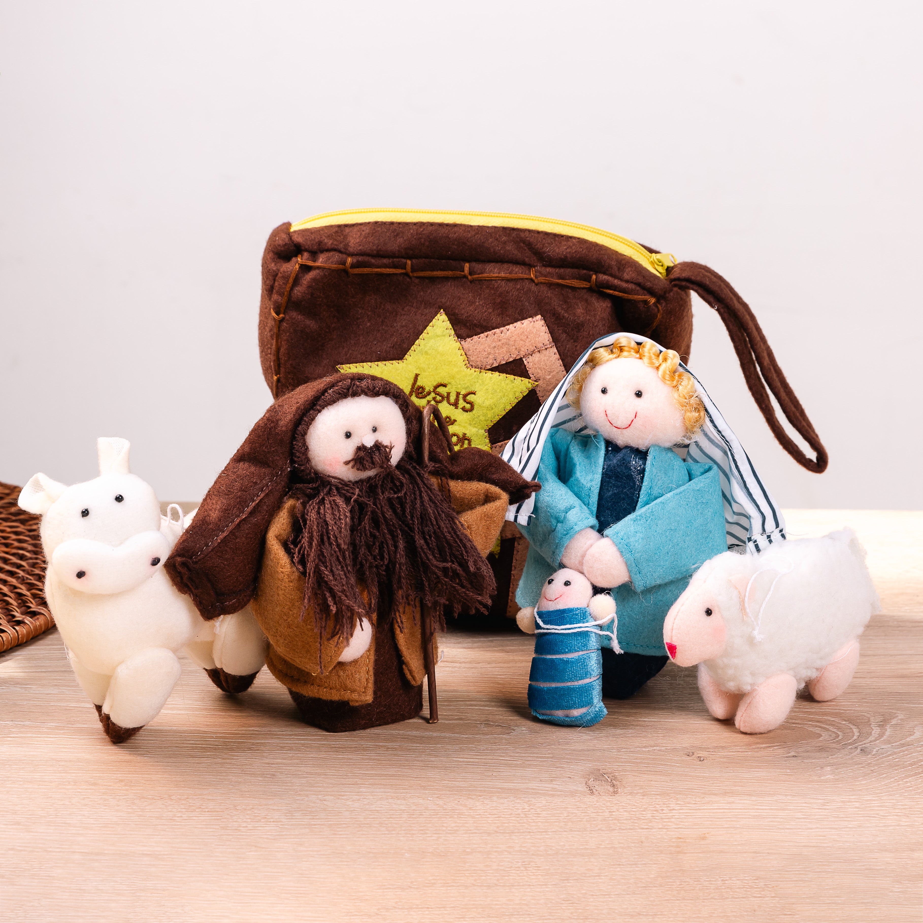 Fabric Nativity Play Set with Fabric Carrying Case