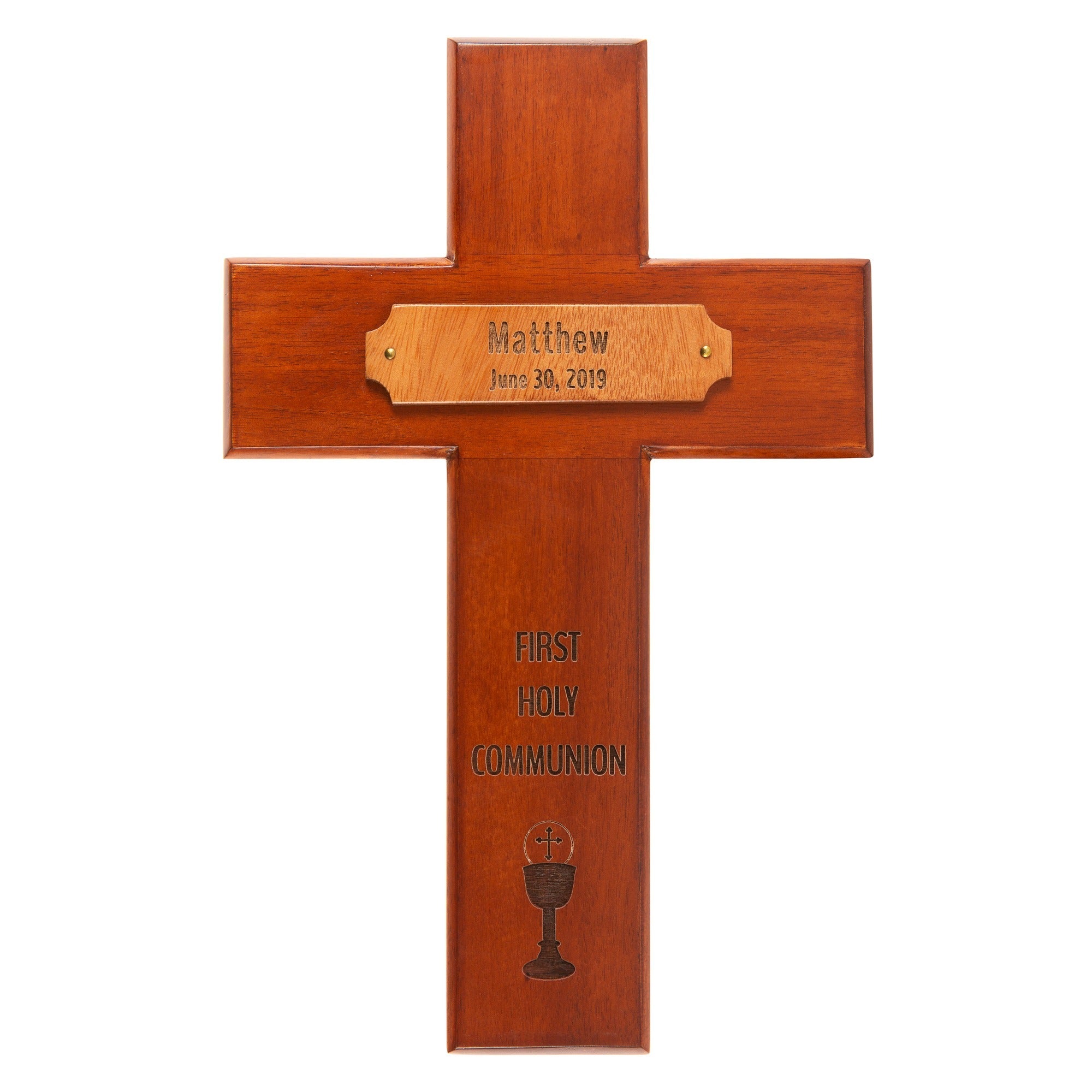 Personalized First Communion Wood Cross