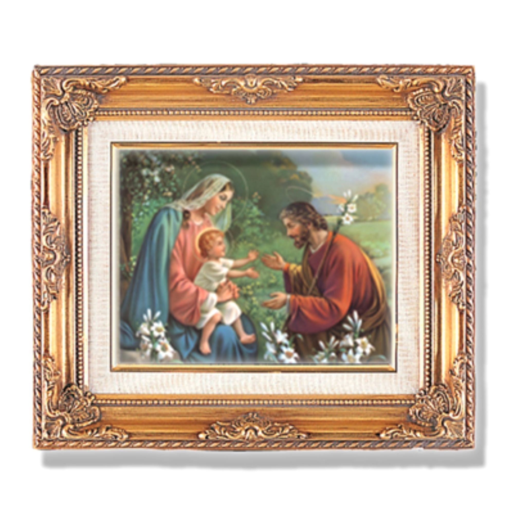 The Holy Family at Rest Framed Print - 13.25" x 15.5"