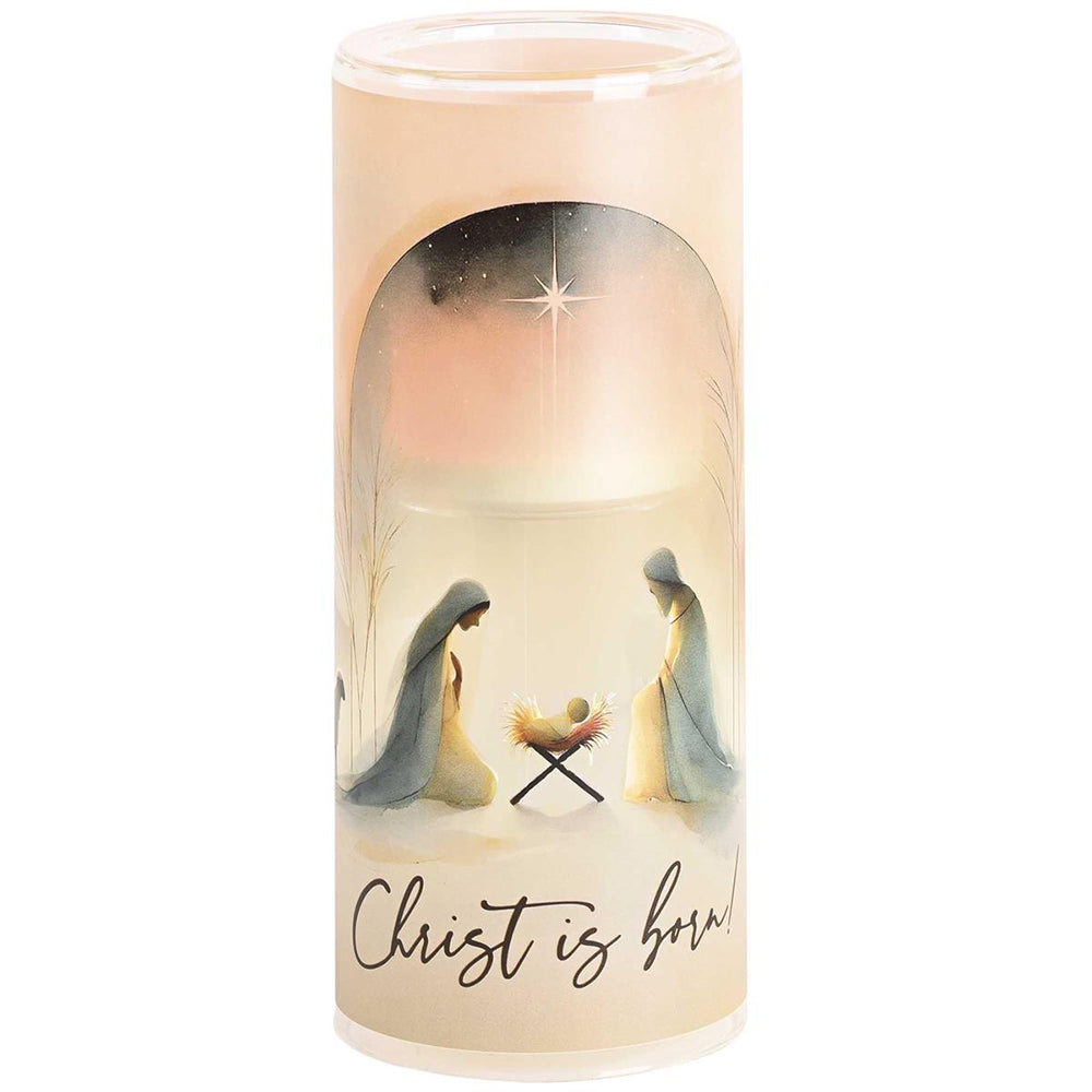 LED Nativity Candle