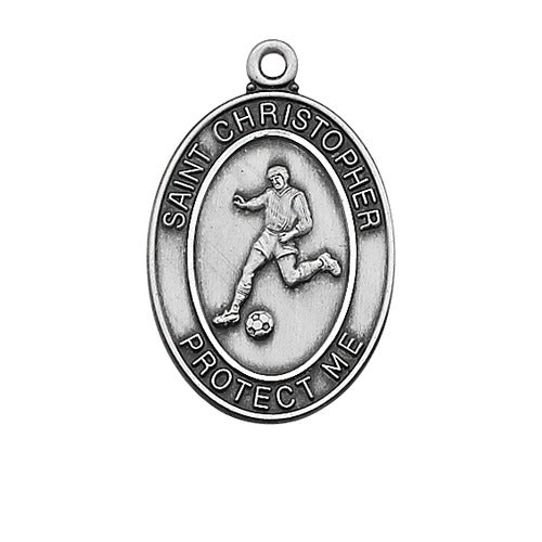 Sterling Silver Boys Soccer Pendant