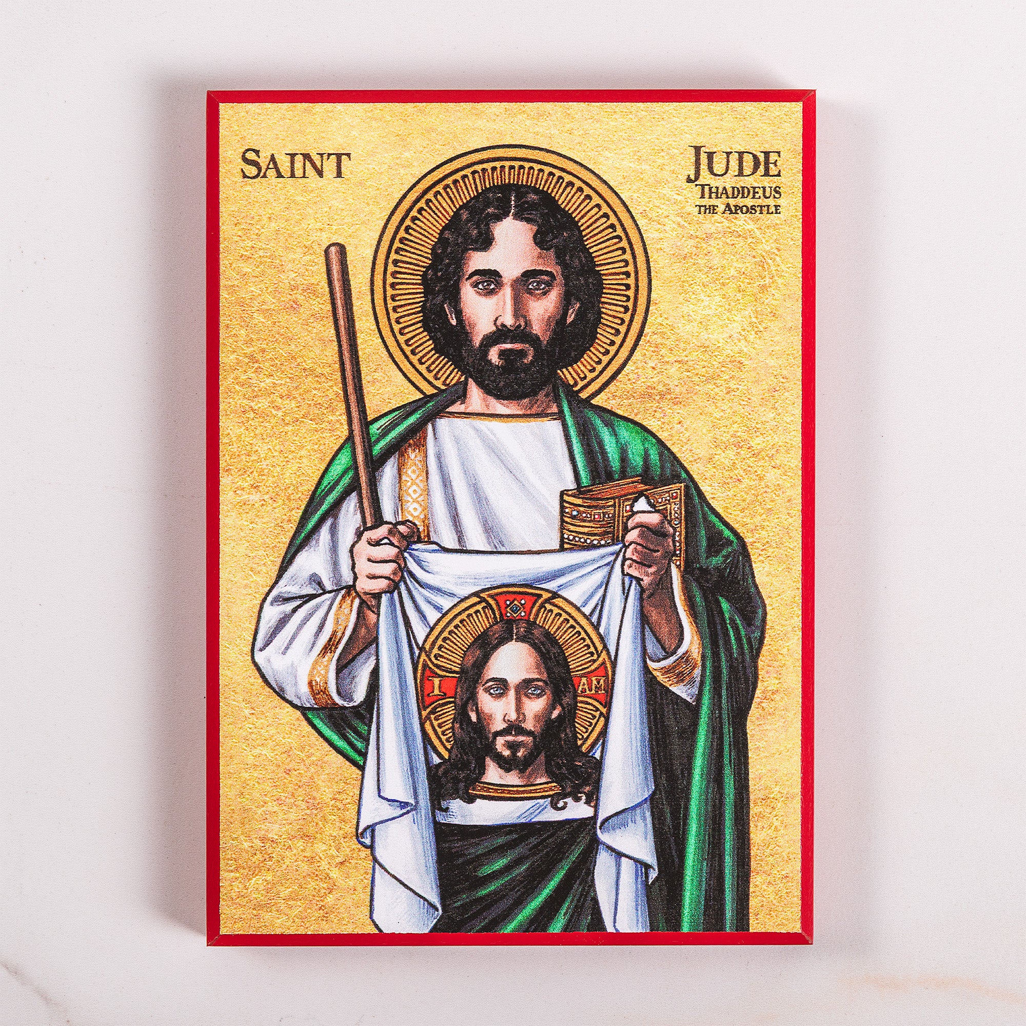 St. Jude Thaddeus Modern Icon Plaque - 5" x 7"
