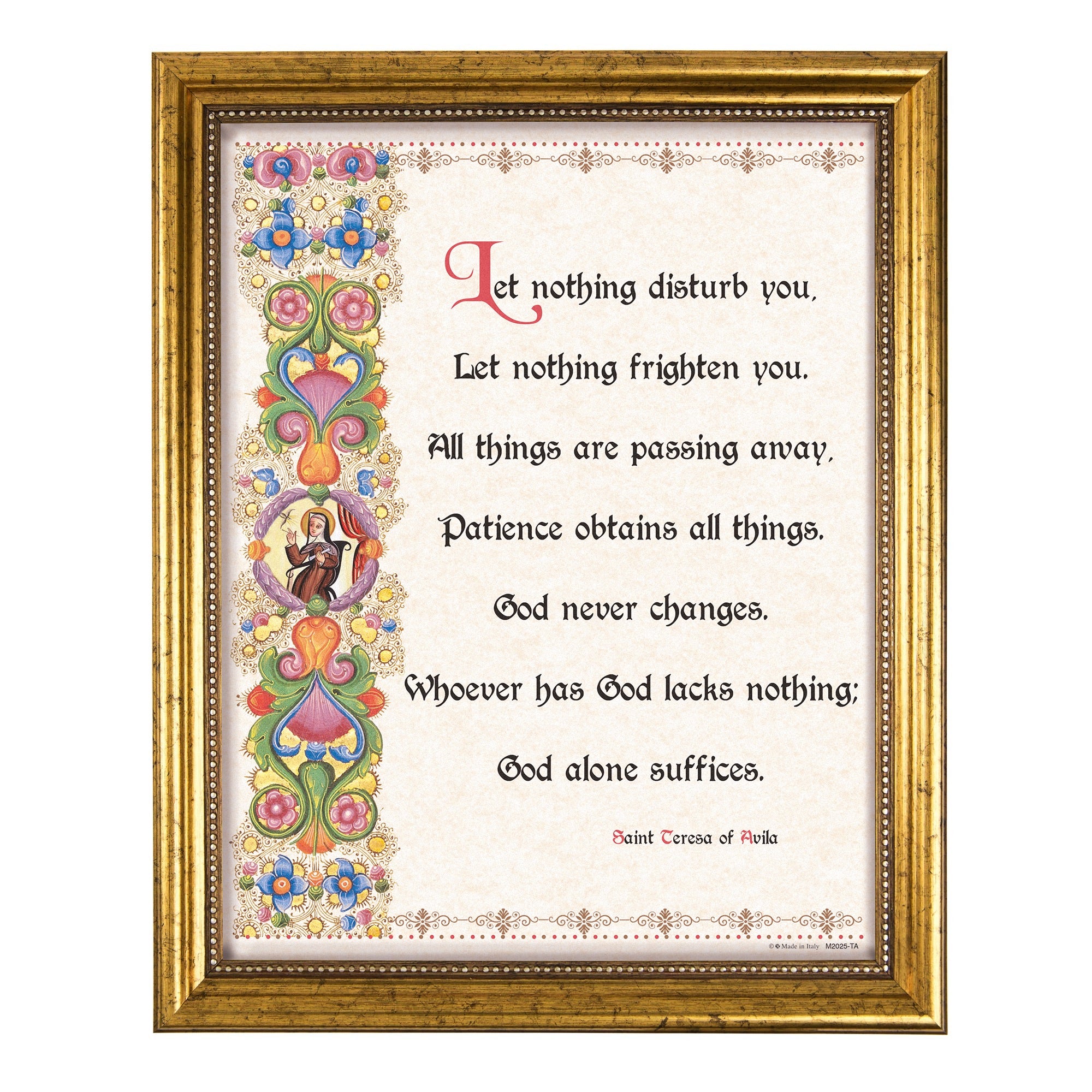St. Teresa of Avila Parchment Print - 8x10