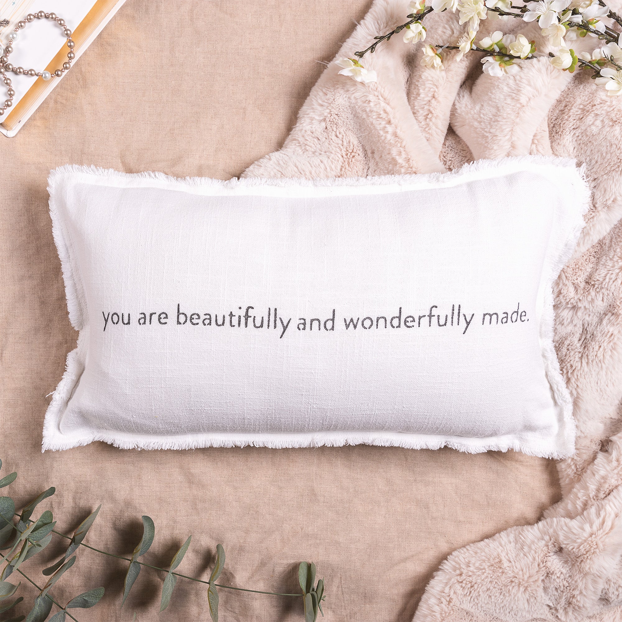 Wonderfully Made Nursery Lumbar Pillow