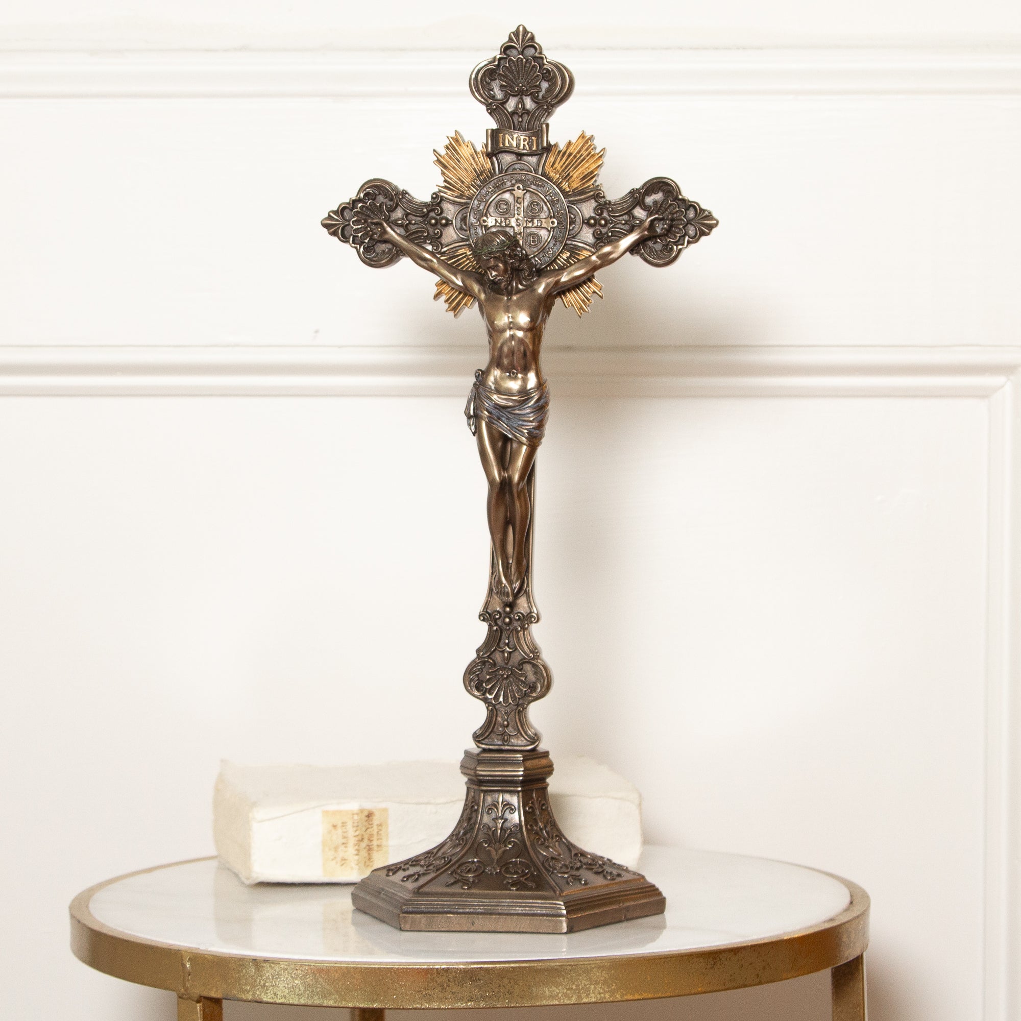 St. Benedict Crucifix, 17" Standing