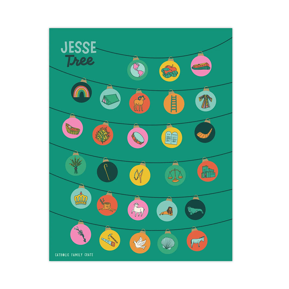 Jesse Tree Advent Calendar Sticker Set
