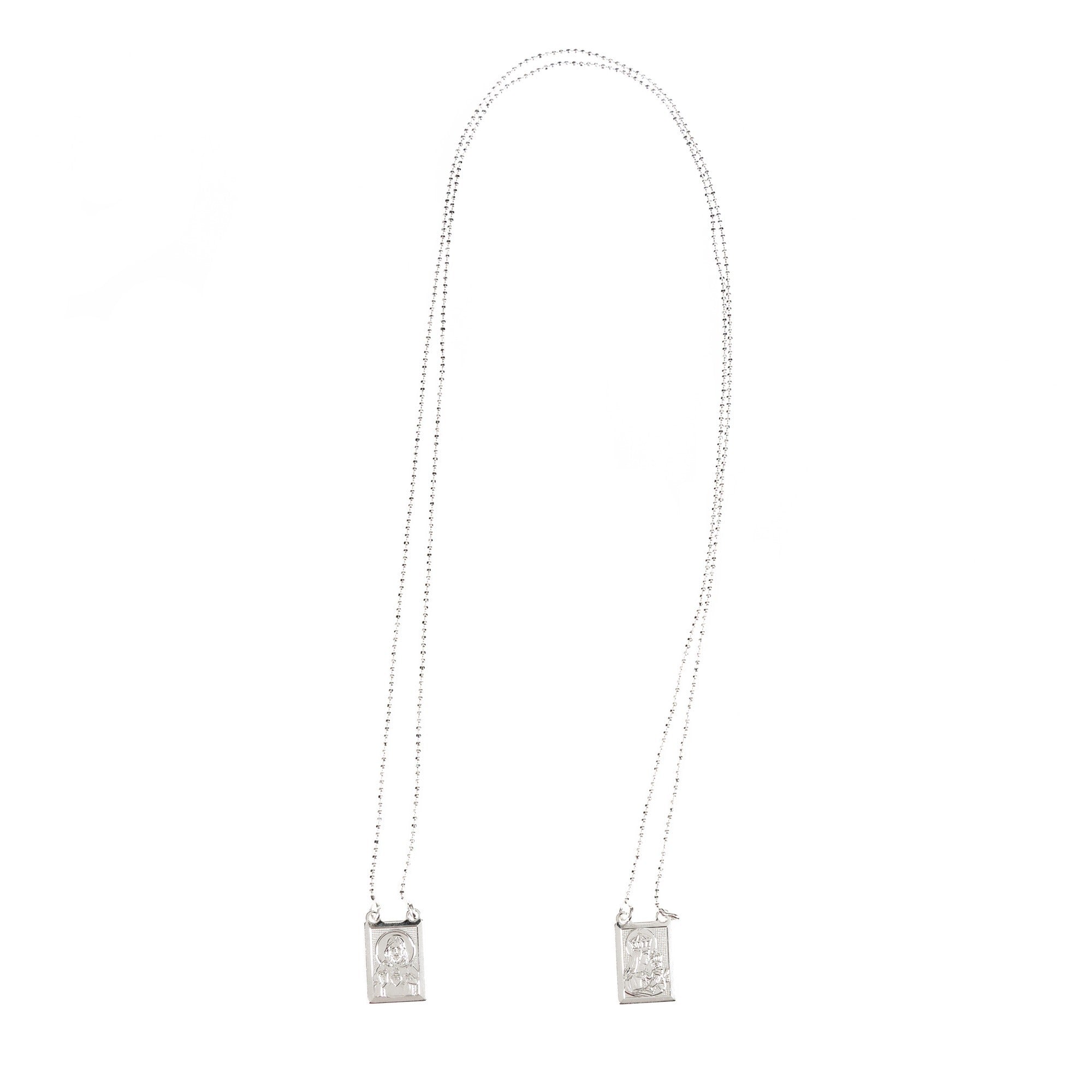 Silver-Plated Brass Scapular Necklace