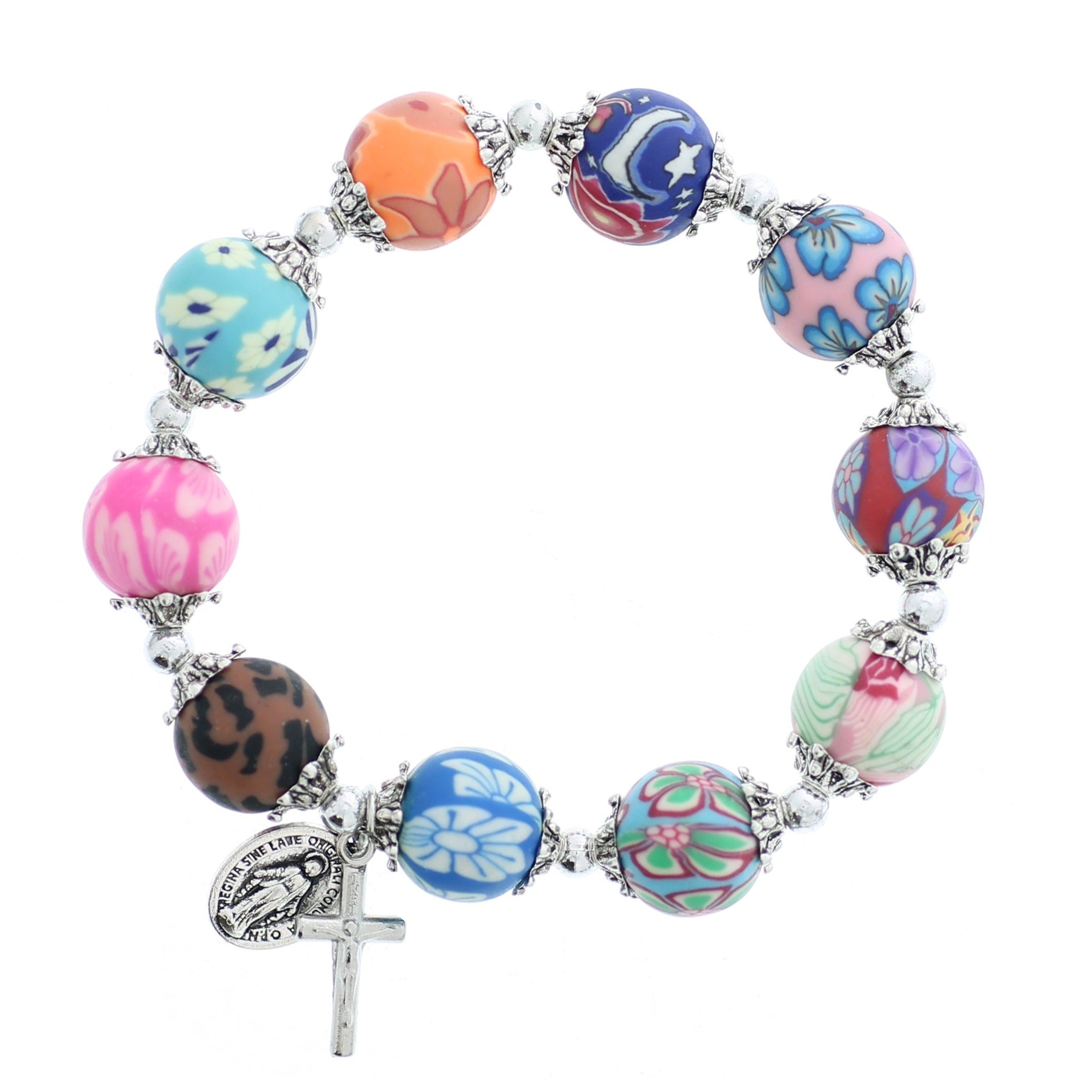 Lily Multi-Color Rosary Bracelet