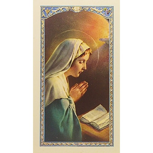 Madonna Praying - A Nurse's Prayer - Prayer Card