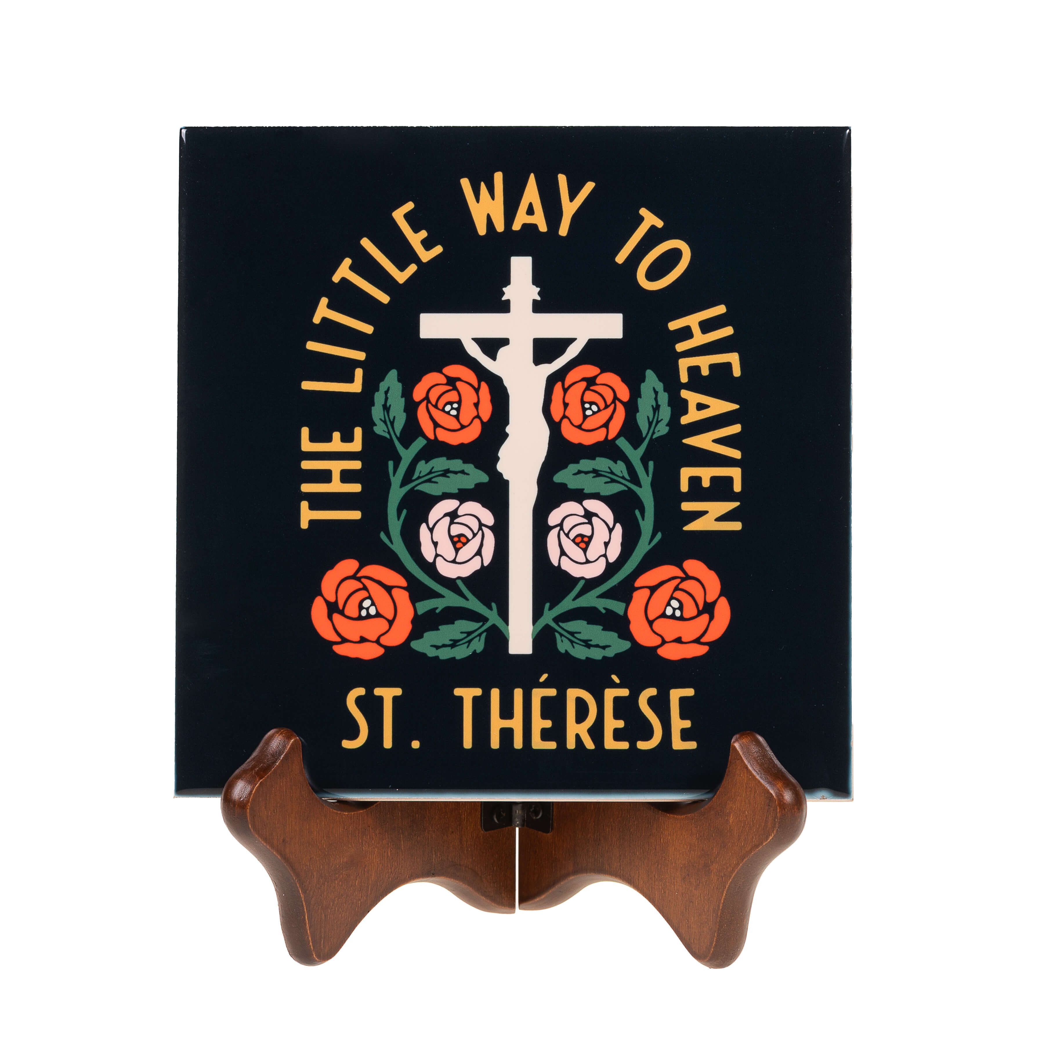 St. Thérèse Little Way to Heaven Ceramic Tile