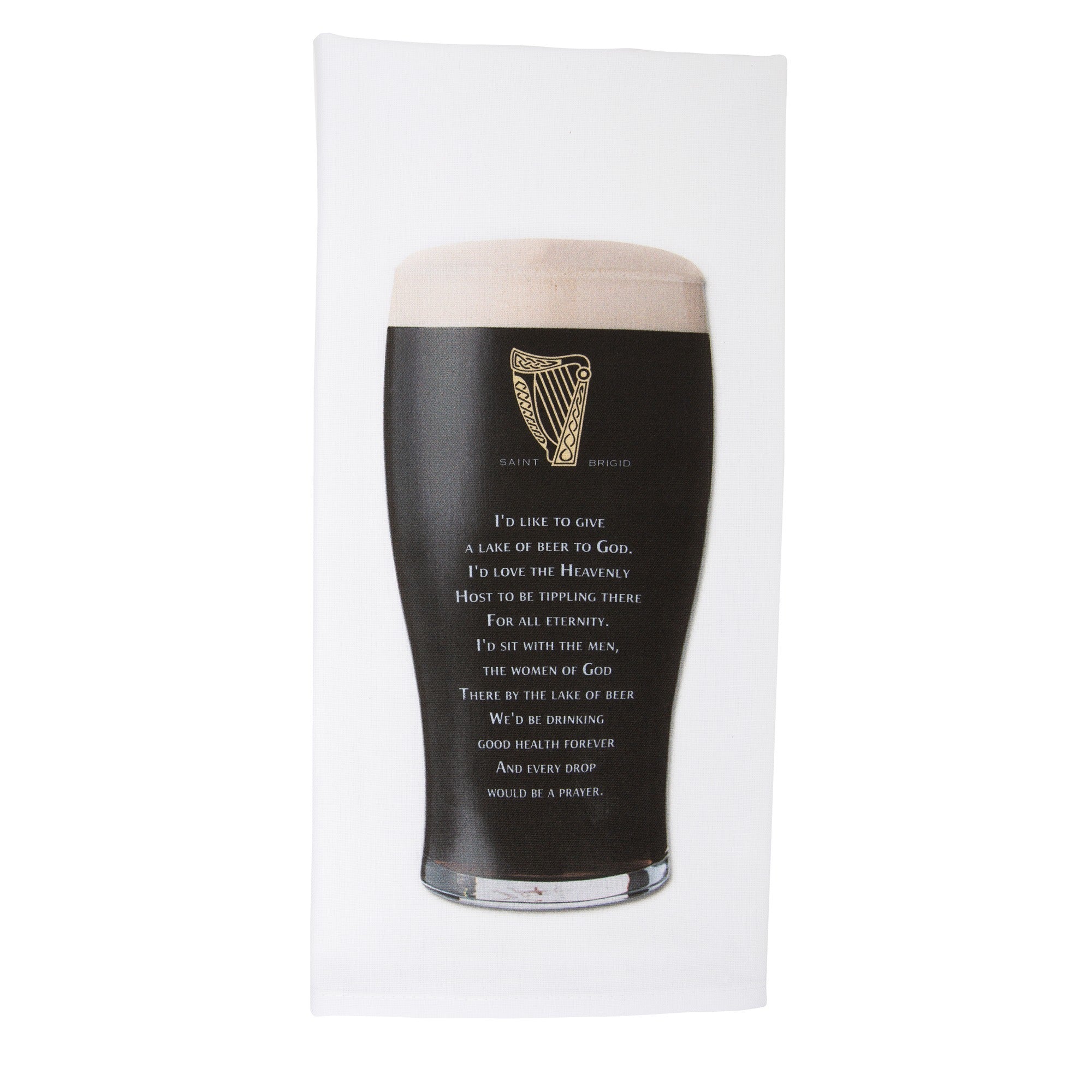 Drinking With the Saints Book & Bar Towel Gift Set