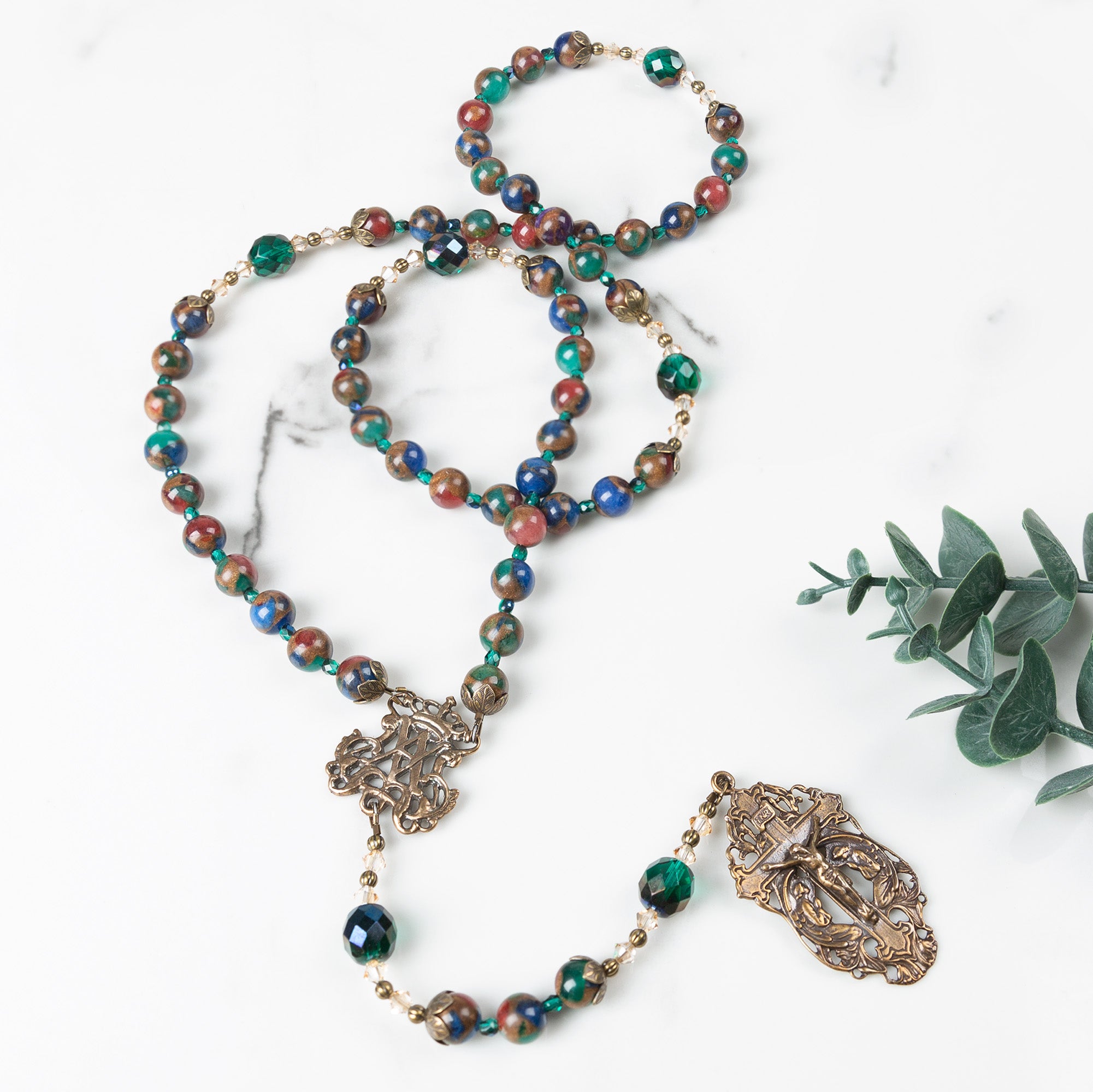 Cathedral Stained Glass Window Rosary - Catholic Company Rosary of the Year 2022