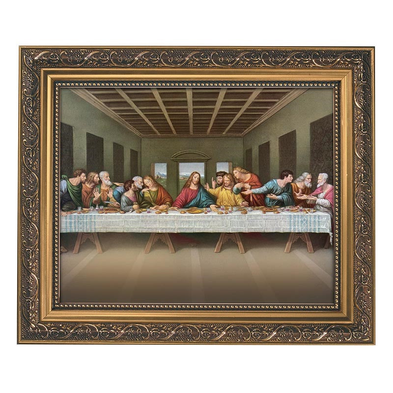 Last Supper Framed Florentine Print - 11" x 13"