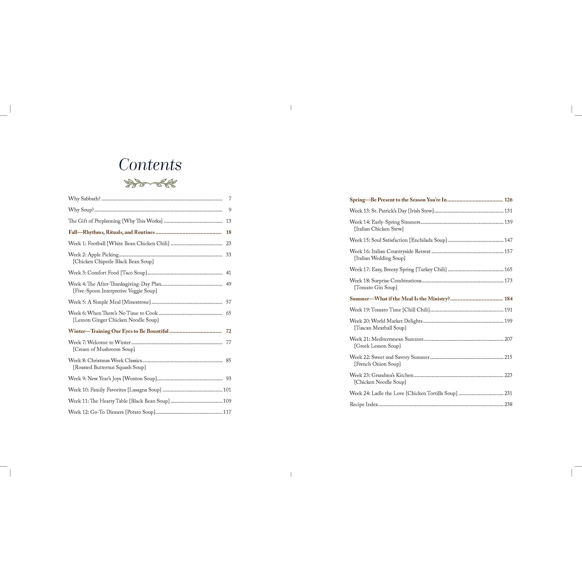 Sabbath Soup: Weekly Menus and Rhythms to Make Space for a Day of Rest