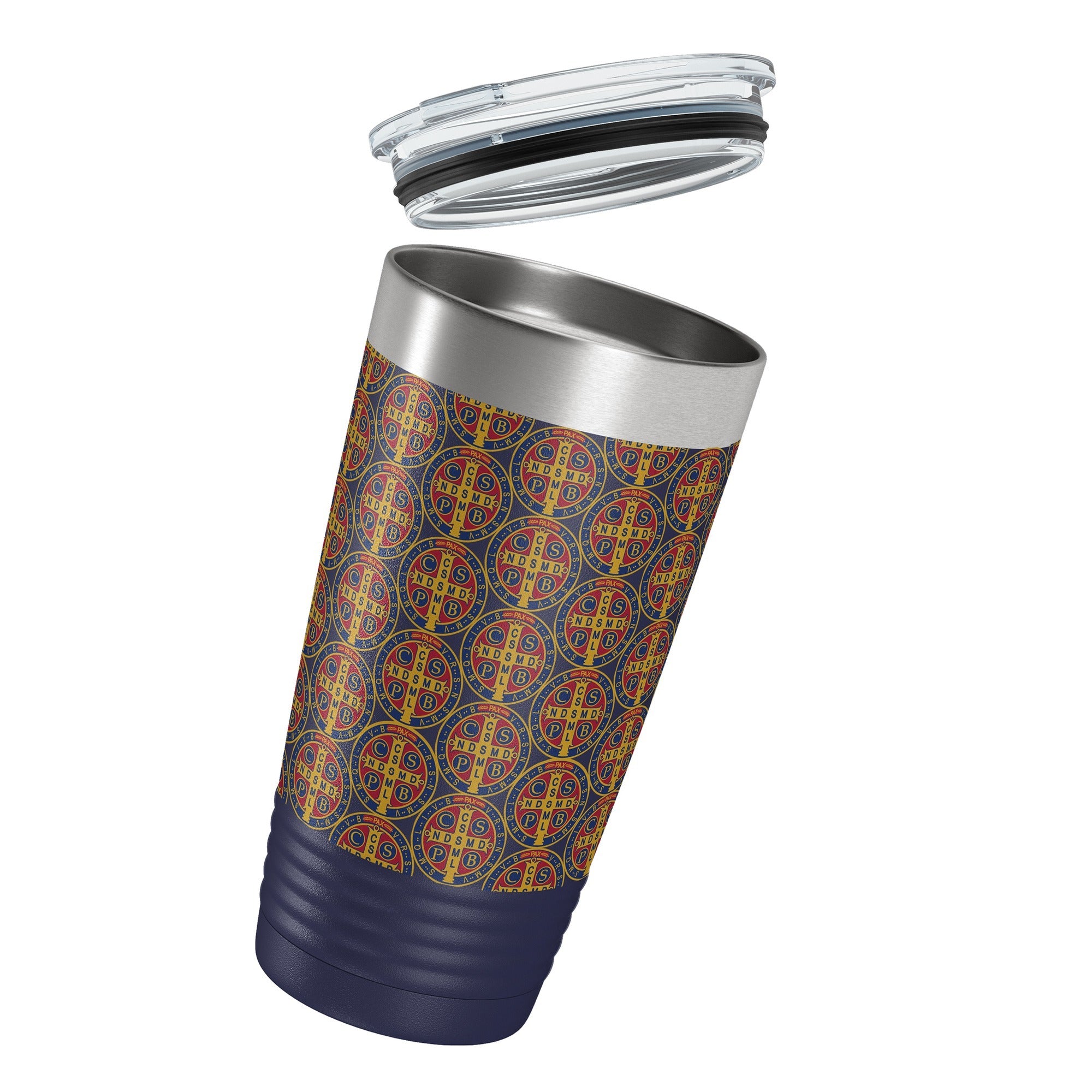 St. Benedict Medal Insulated Blue 20oz Tumbler