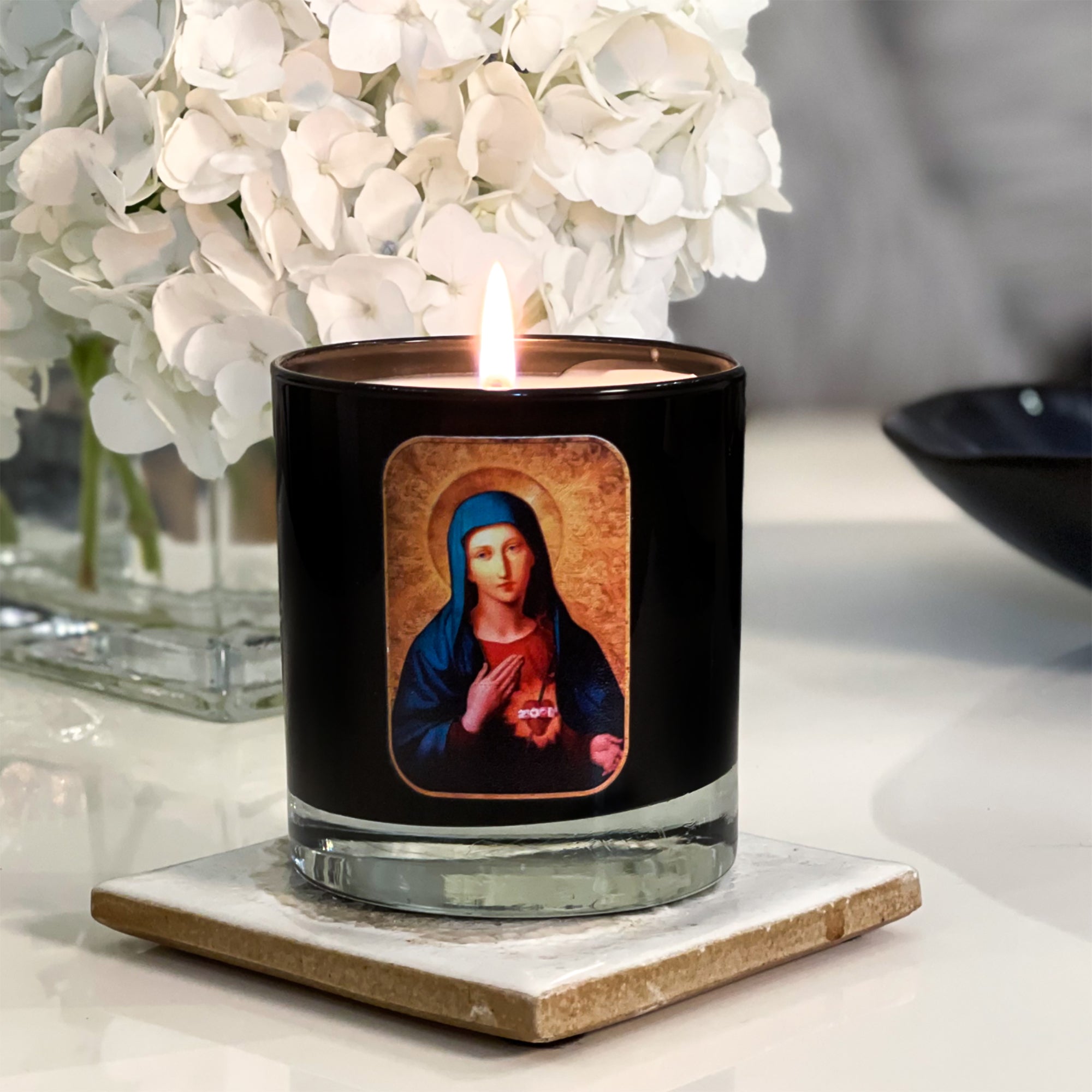 Personalized Immaculate Heart of Mary Candle