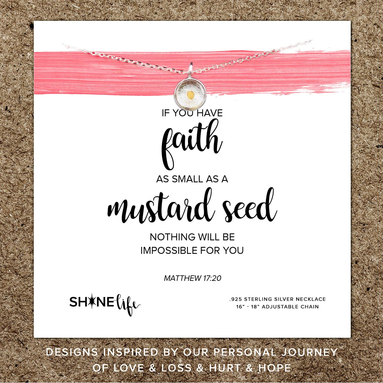 Sterling Silver Mustard Seed Necklace