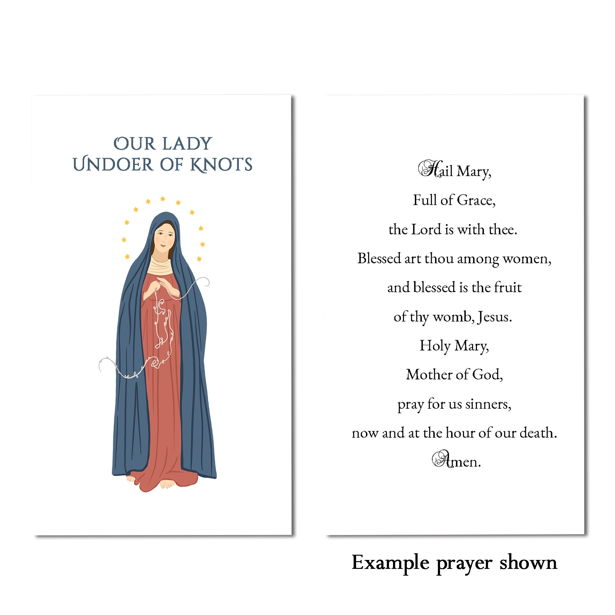 Our Lady Undoer of Knots Personalized Prayer Card